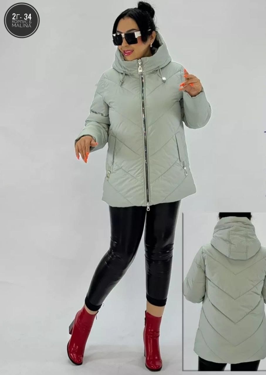 куртка больших размеров демисезонная bloom fashion,куртка женская,зимние куртки,зимние женские куртки,куртка демисезонная