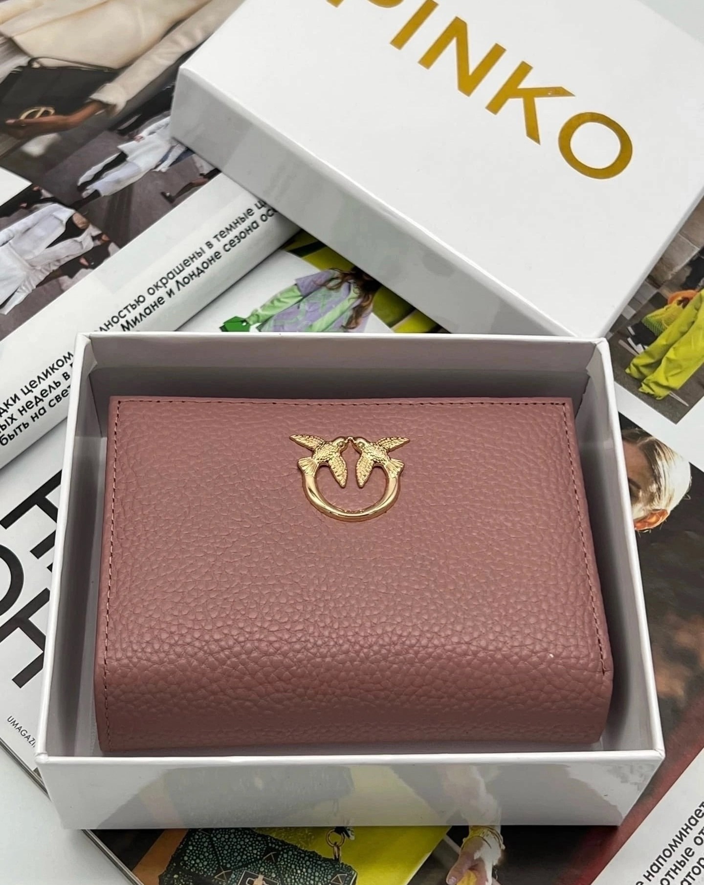 кошелек pinko,кошелек пинко женский,кошелек pinko розовый,женские кошельки,кошелек pinko love birds