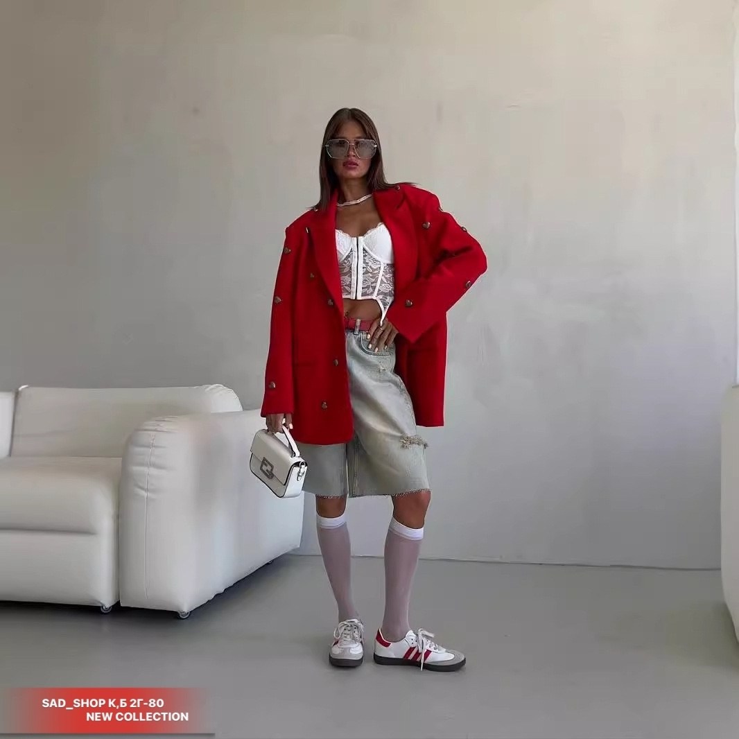 пиджак свободного кроя,красный пиджак,оверсайз пиджак женский,модное пальто