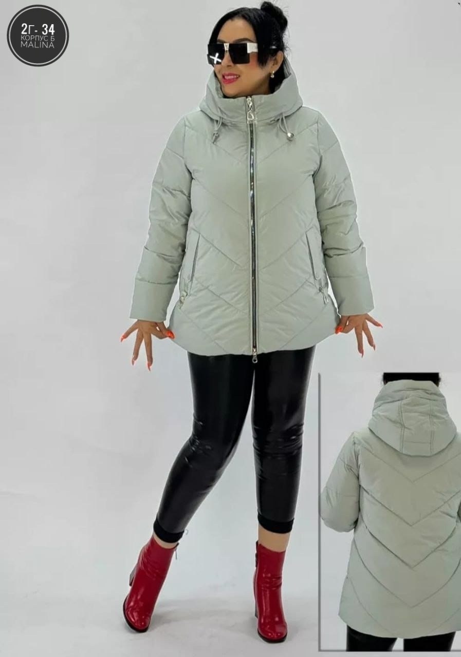 куртка больших размеров демисезонная bloom fashion,куртка женская,зимние куртки,зимние женские куртки,куртка демисезонная