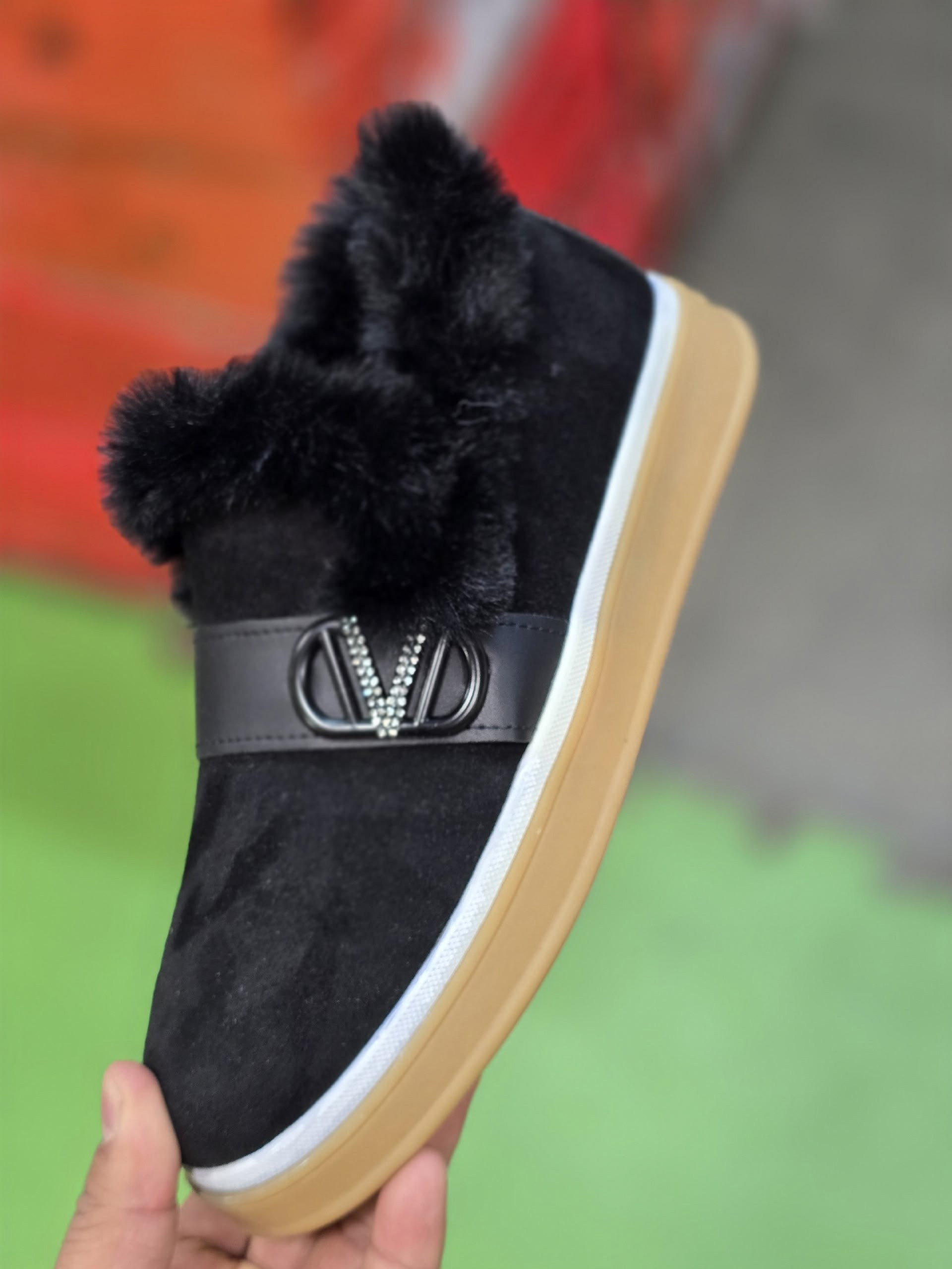 ,слипоны прада женские,слипоны с мехом,слипоны замшевые, женская зимняя