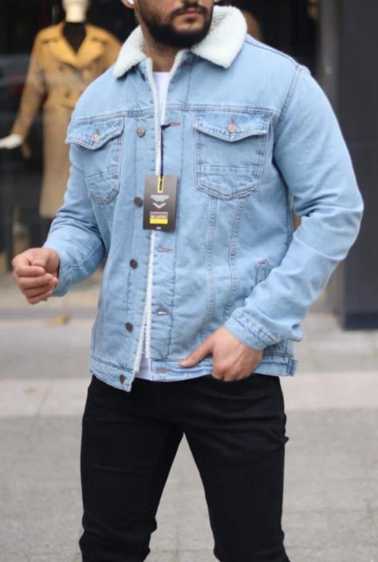 мужская джинсовая куртка,джинсовая куртка,джинсовая куртка с мехом мужская,джинсовка куртка,утепленная джинсовая куртка