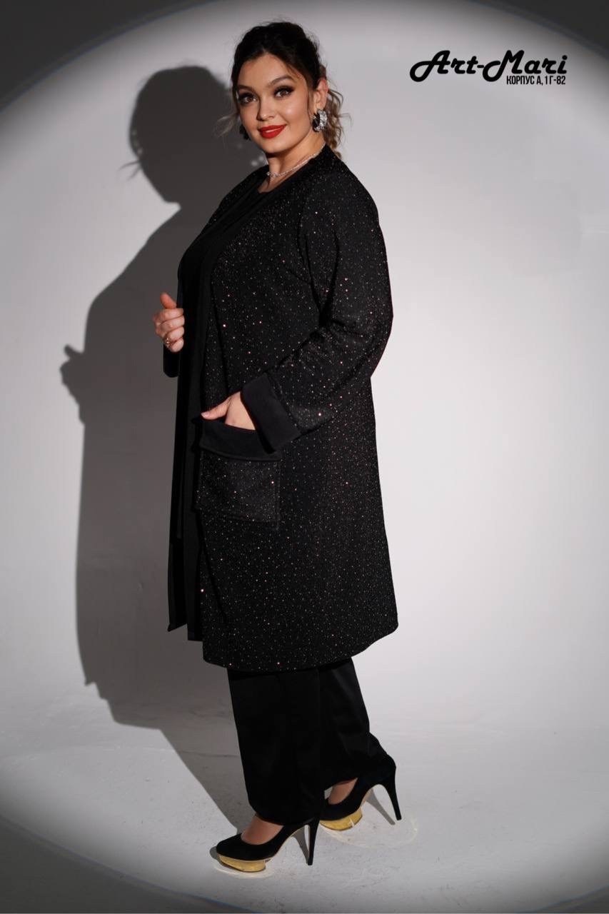 костюмы брючные,брючный комплект,стильные кардиганы,нарядный кардиган для женщин,кардиган праздничный