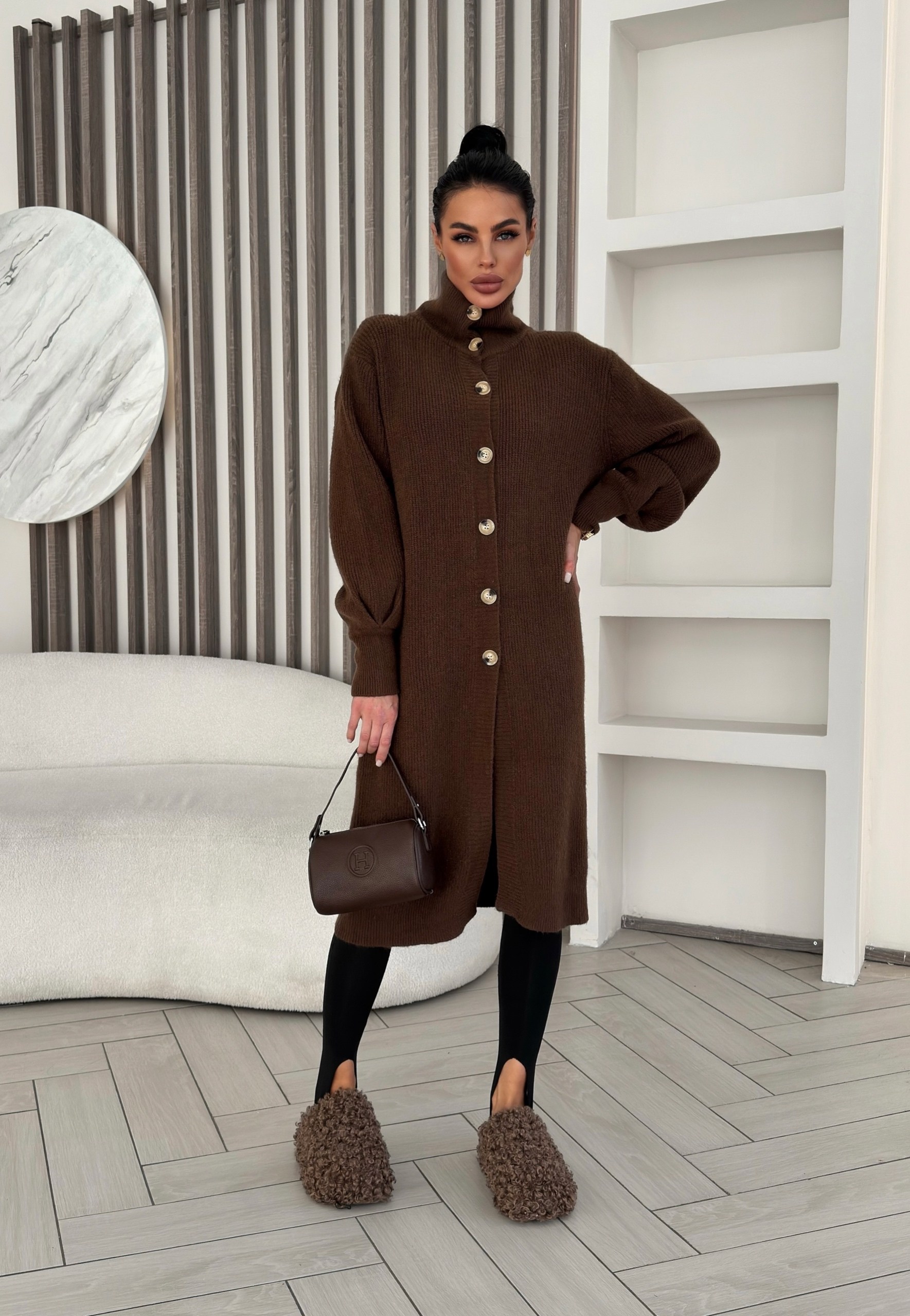 элегантные кардиганы,коричневый кардиган,кардиган стильный,удлиненный кардиган,кардиган