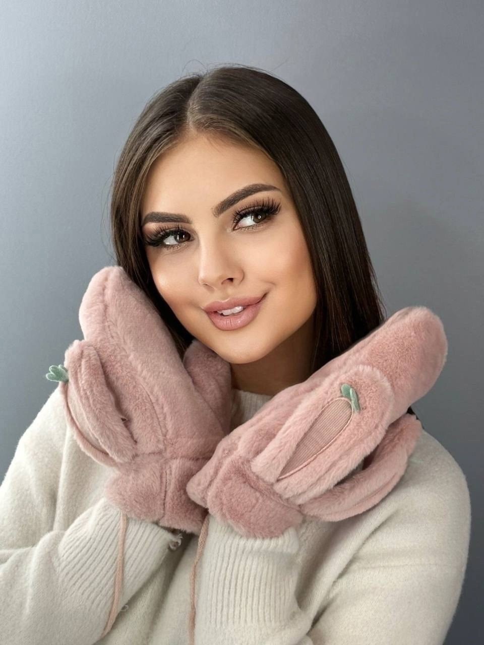 варежки женские теплые,перчатки варежка,варежки женские,мягкие варежки,меховые варежки