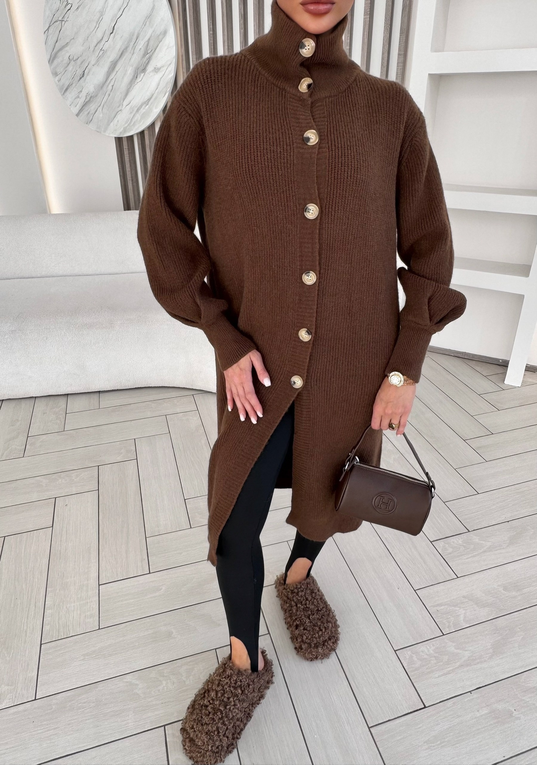 элегантные кардиганы,коричневый кардиган,кардиган стильный,удлиненный кардиган,кардиган