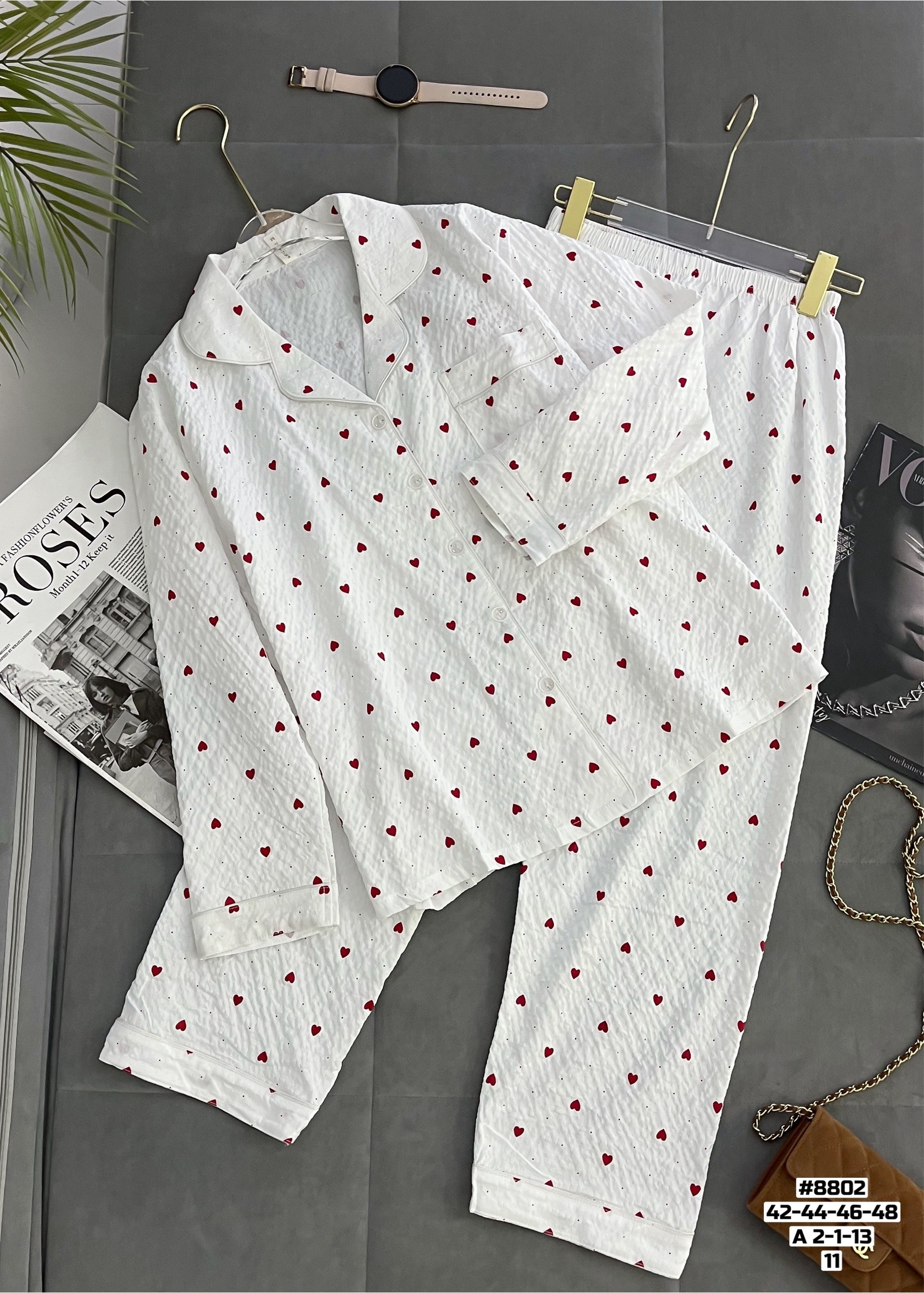 пижамы женски,пижамы для женщин,женский пижама,стильная пижама,пижама в сердечку женская