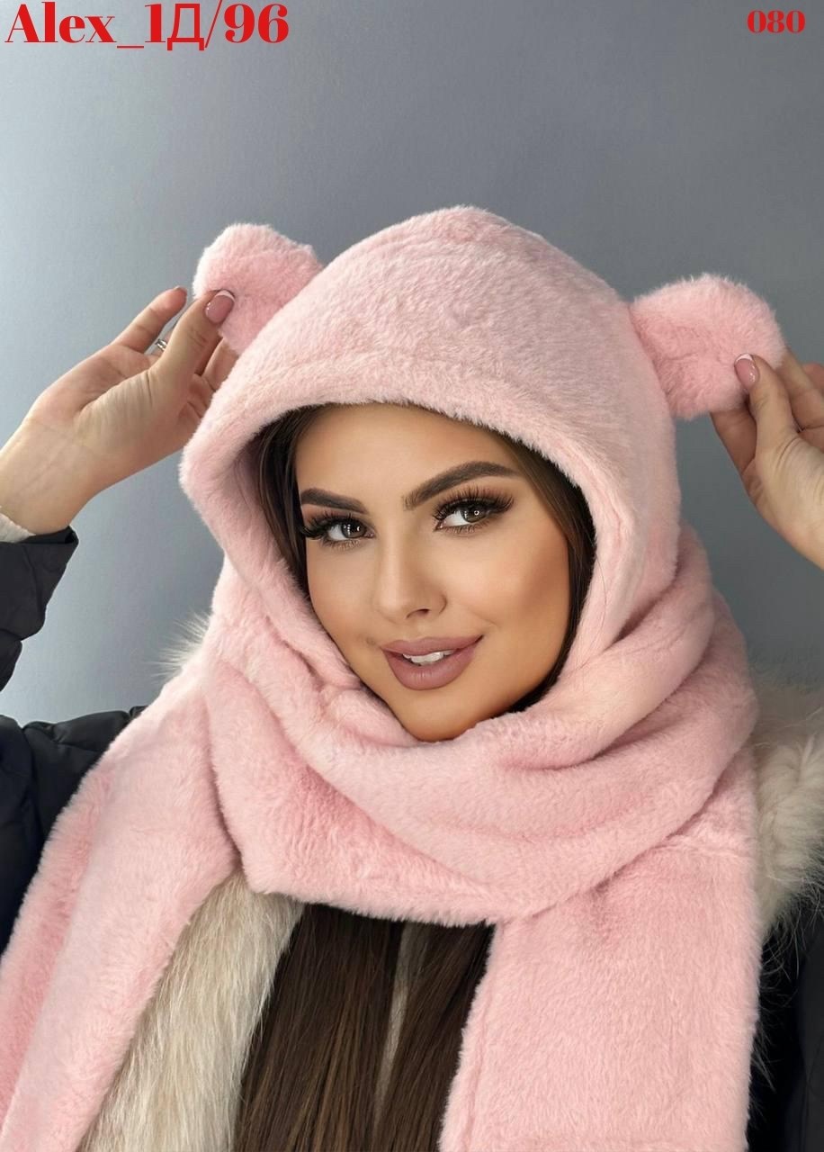 меховая шапка с ушками,шапка с ушками шарфом,шапка с ушками шарфом и варежками,зимняя шапка с ушками,шапка и шарф для женщин