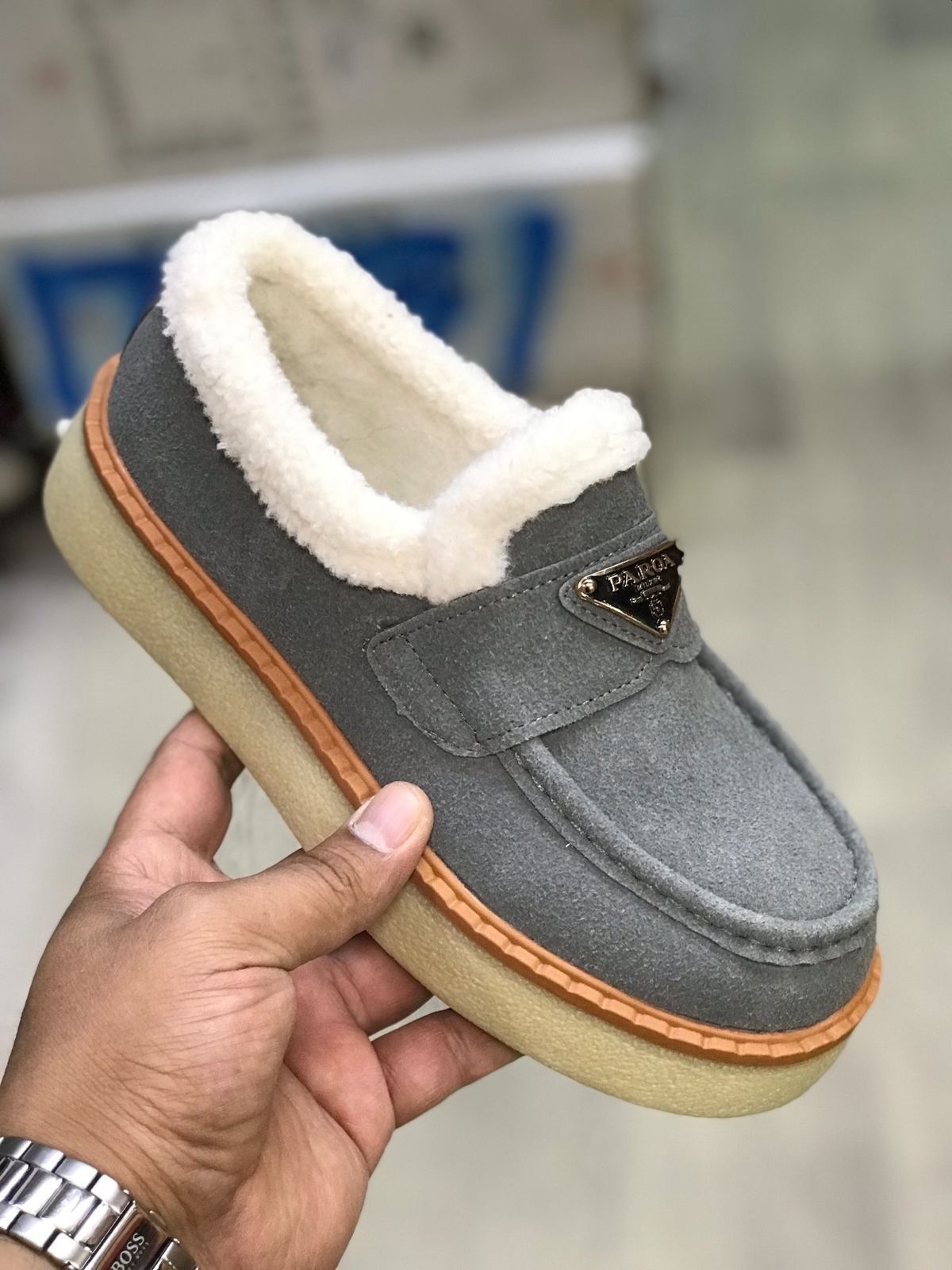 ,женский , женская зимняя,лоферы prada,модная женская