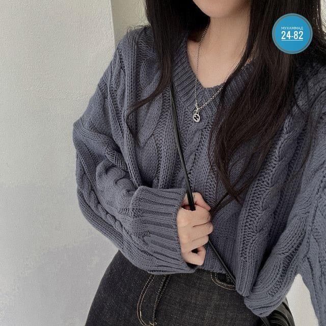 вязаный свитер джемпер,женский вязаный джемпер,женский трикотажный свитер с v образным вырезом,вязаные джемпера,вязаные свитера