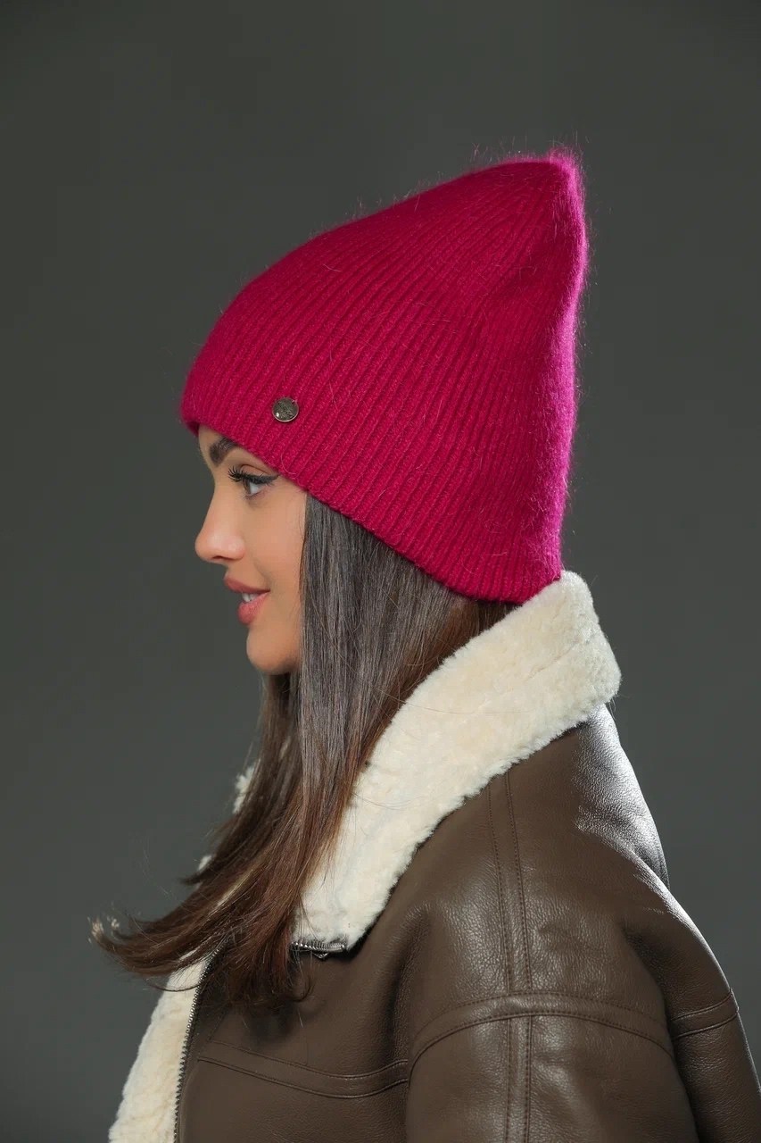 шапка женская зимняя вязаная из ангоры,шапка женская зимняя вязаная из ангоры бини,женская шапка из ангоры,шапка женская,шапка ангора