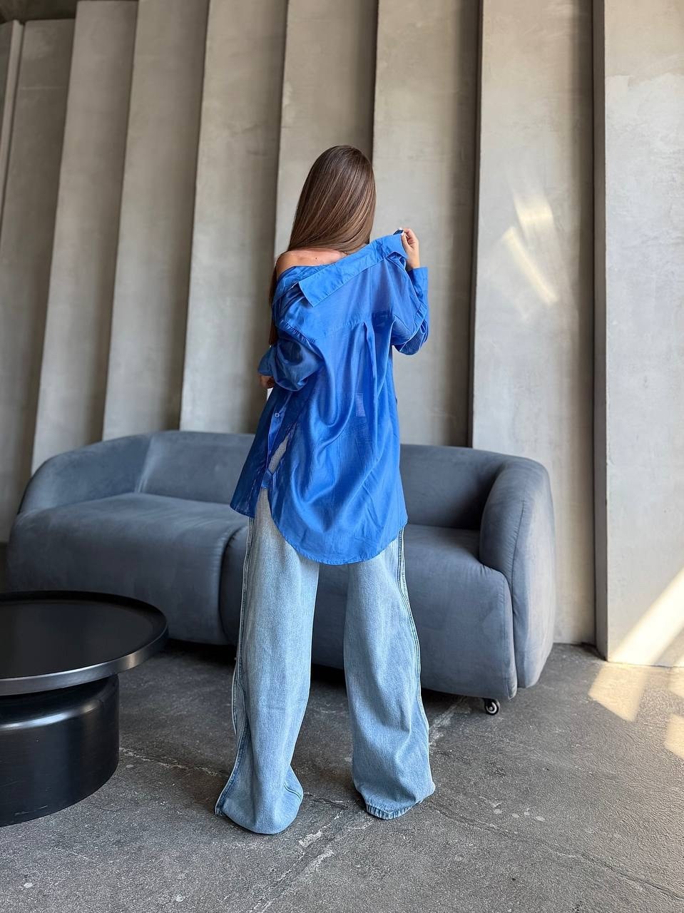 рубашка женская оверсайз голубая,рубашка оверсайз голубая,женские блузки и рубашки,блузка женская,рубашка блузка