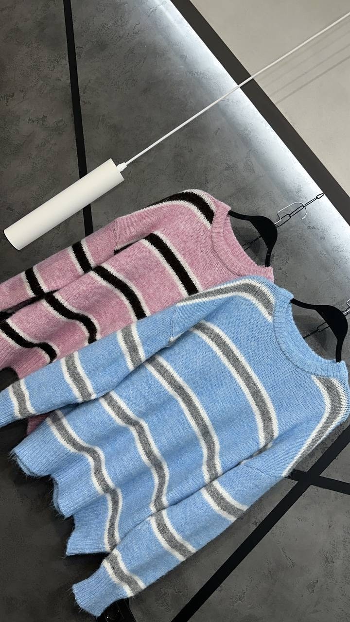 свитер в полоску,свитер,полосатый свитер,вязаный свитер в полоску,джемпер для женщин