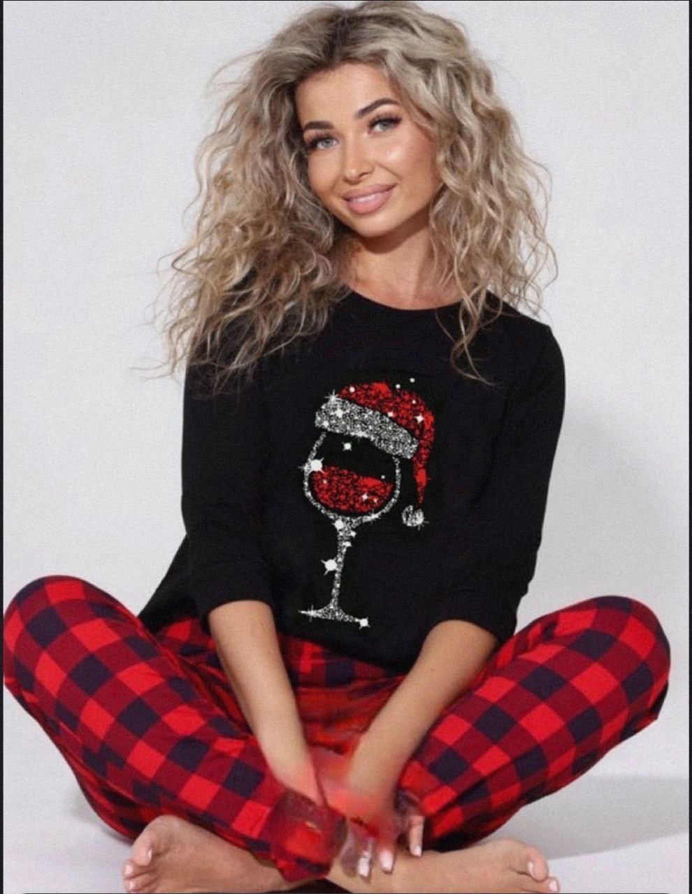 пижама женская новогодняя,пижама новый год женская,новогодние пижамы,рождественская пижама,пижамы для женщин