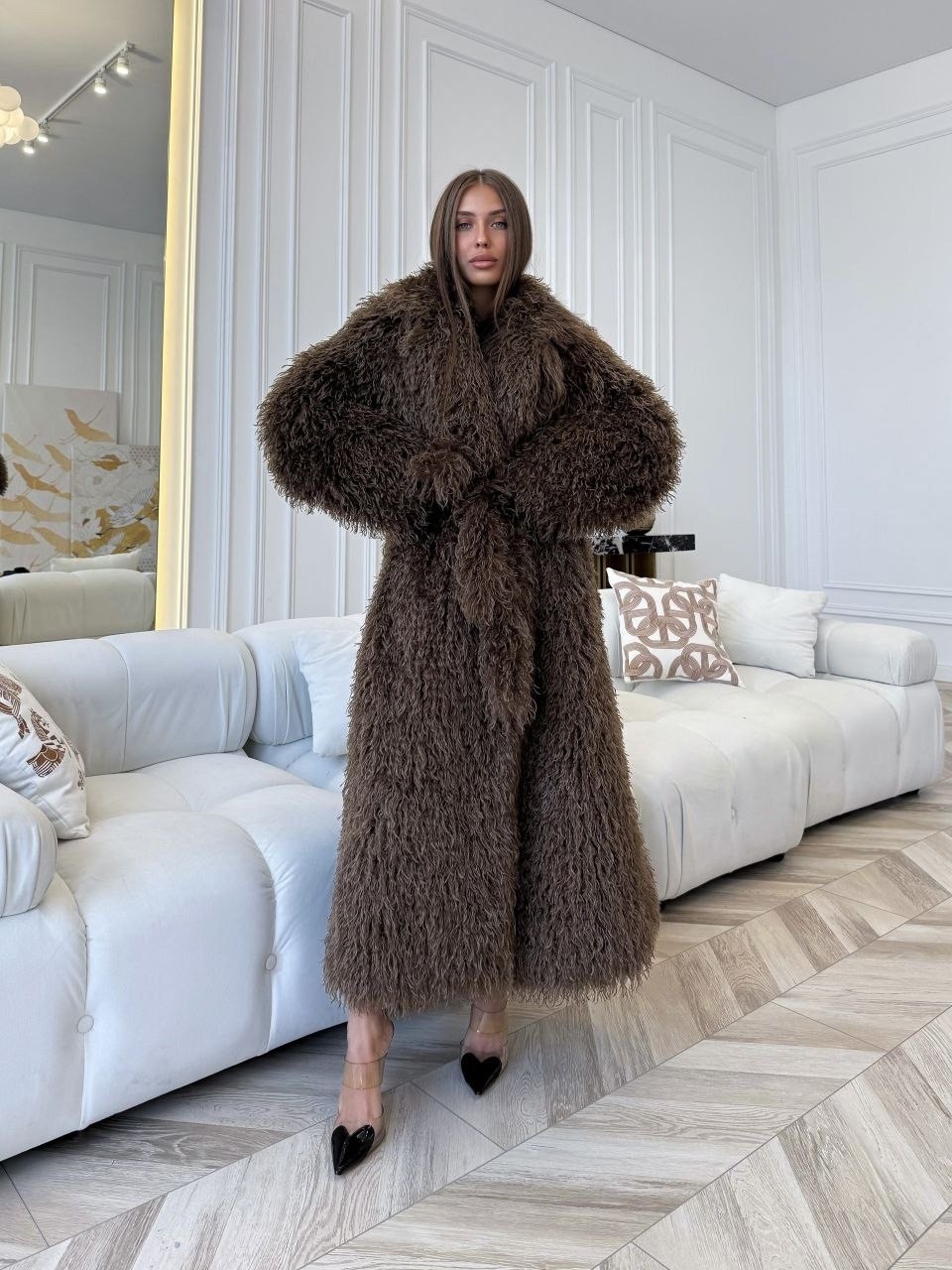 шуба длинная,меховое пальто,искусственная шуба,шуба из эко меха,шуба женская