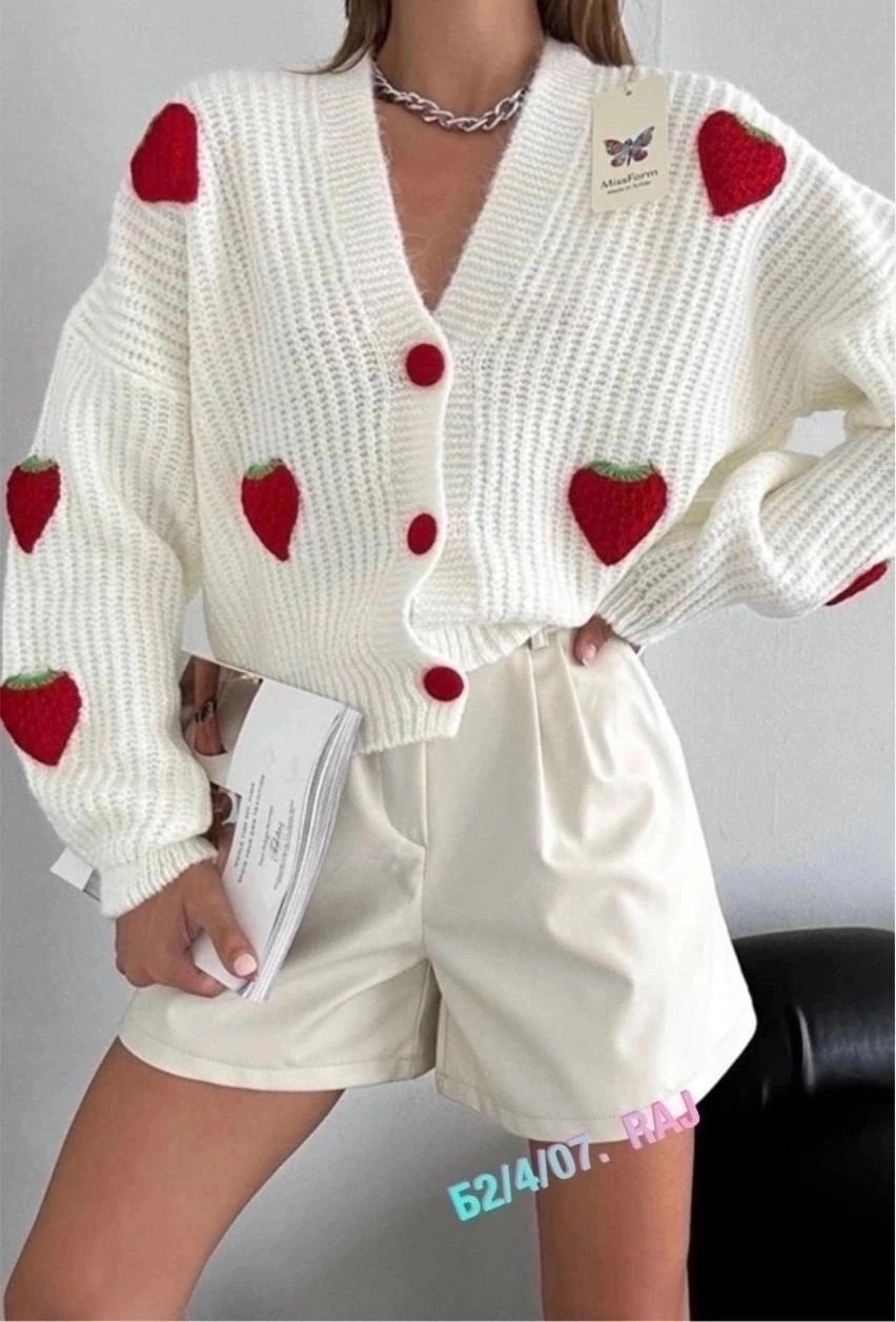 кардиган вязаное,кардиган с вишенками,кардиган женский вязаный,кардиган,кофта кардиган