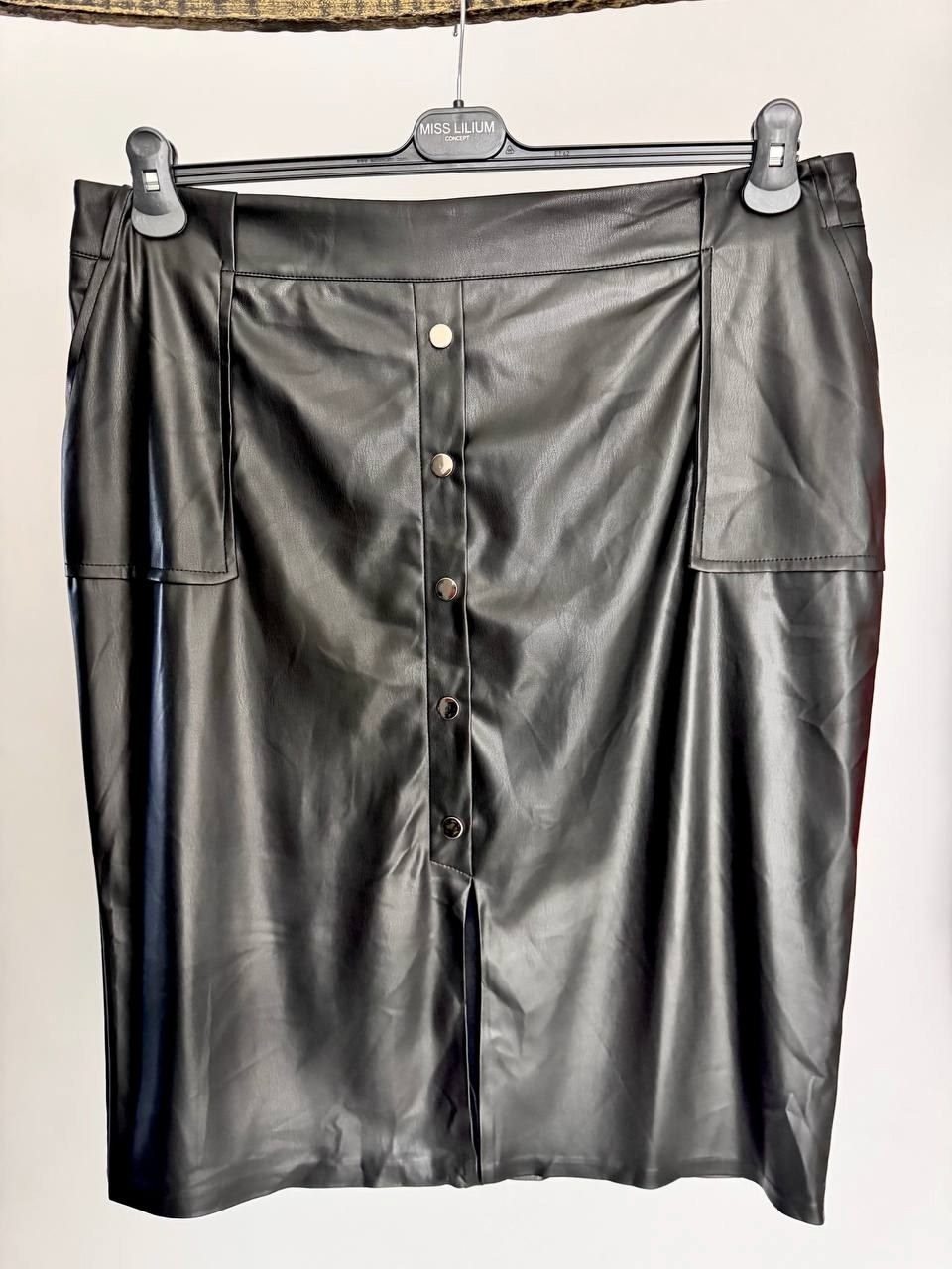 кожаные юбки,женская юбка кожаная,юбка кожаная миди,женская юбка из экокожи,кожаная юбка больших размеров