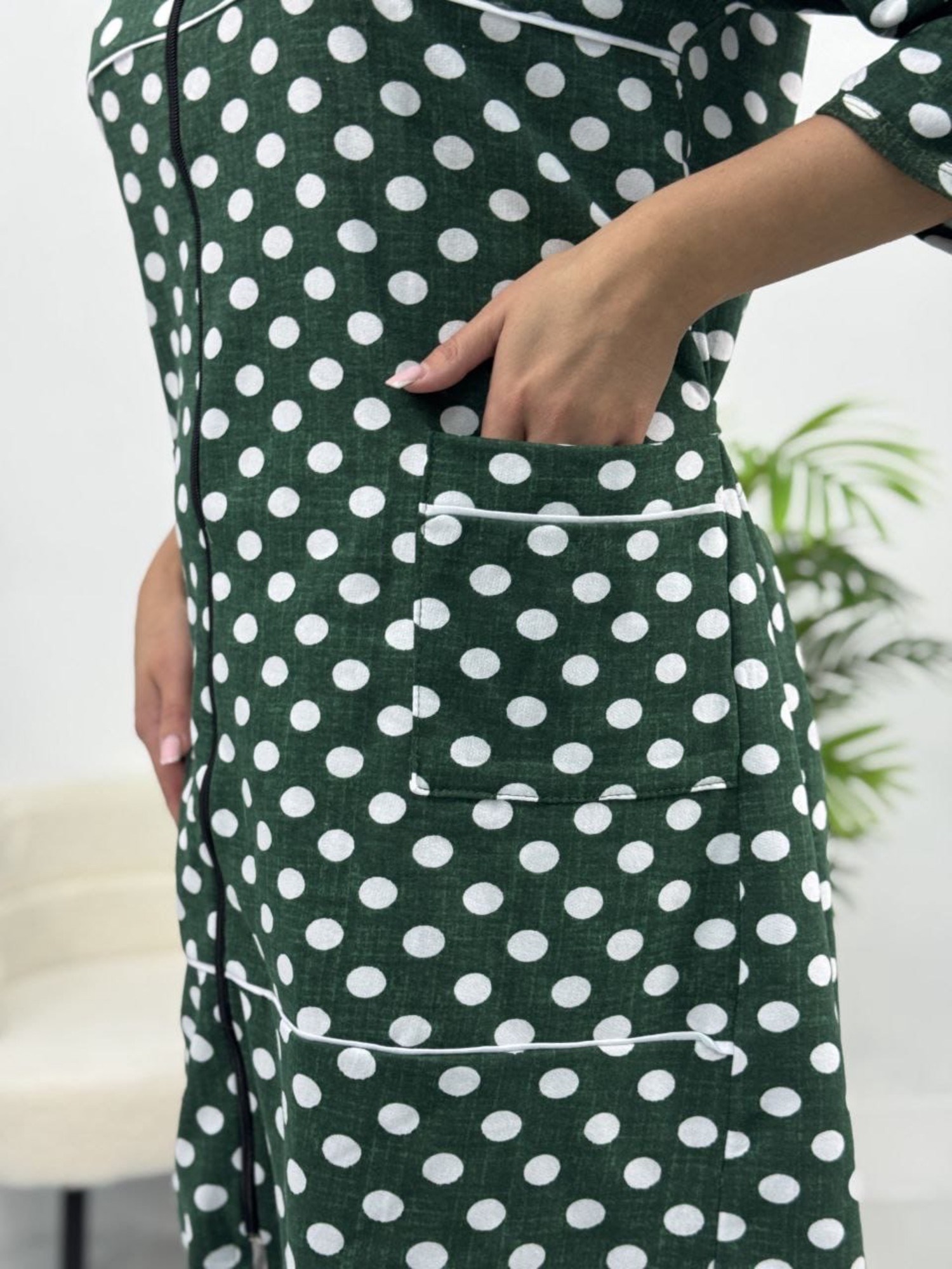 халат женский,халат жен,платье женская,женское платье в горошек,халат "делма"