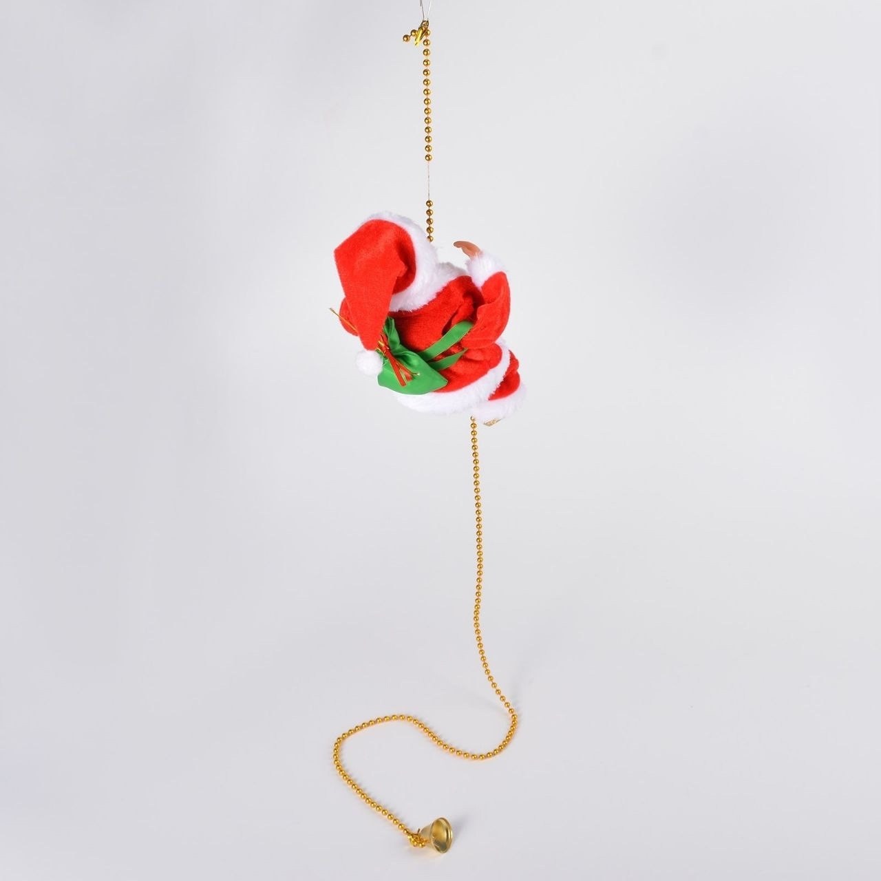 поднимающиеся санта игрушка,музыкальный дед мороз на цепочке,игрушка деда мороза на веревке,дед мороз музыкальный на веревке,дед мороз на верёвке