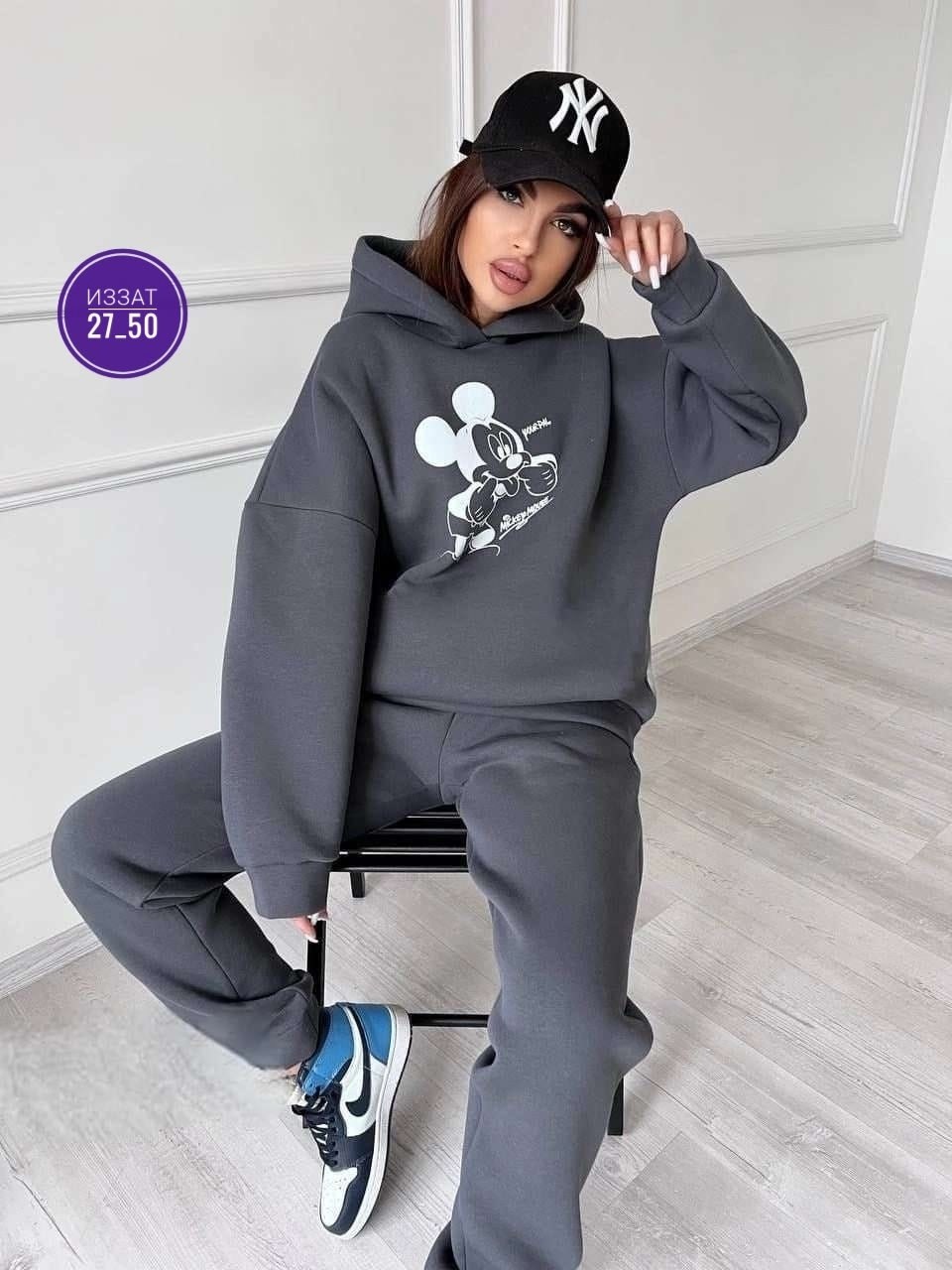 костюмы спортивные женские,костюм женский спортивный на флисе,спортивный костюм с микки маусом женский на флисе,спортивные костюмы,женский трикотажный костюм с микки маусом