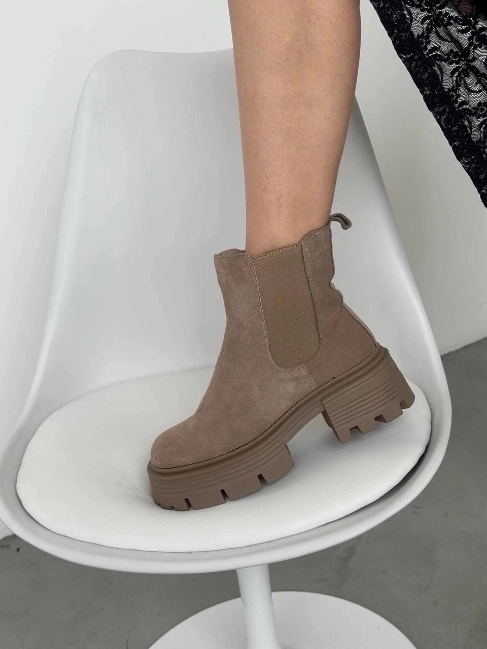 ,женские ботинки челси,зимние ботинки челси,женские ботинки,ботинки челси из натуральной замши