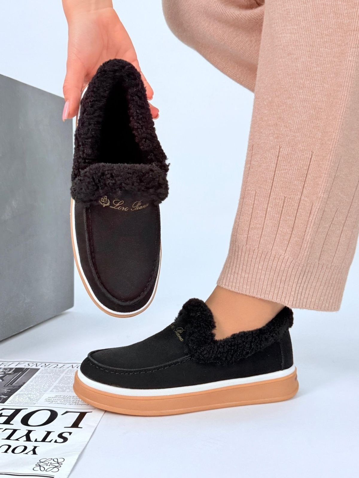 ,лоферы зимние,женская зимняя ,лоферы стильные, теплая