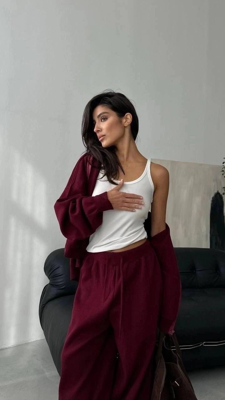 трикотажный женский костюм,костюм кашемировый,трикотажные костюмы,модная ,костюм тройка женский