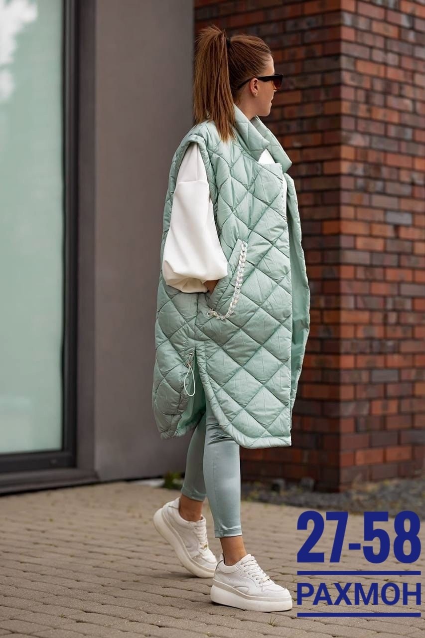 жилет удлиненный женский стеганый больших размеров,жилетка на синтепоне,длинная жилетка стеганная женская размер 56-58,жилет на синтепоне,жилетка женская