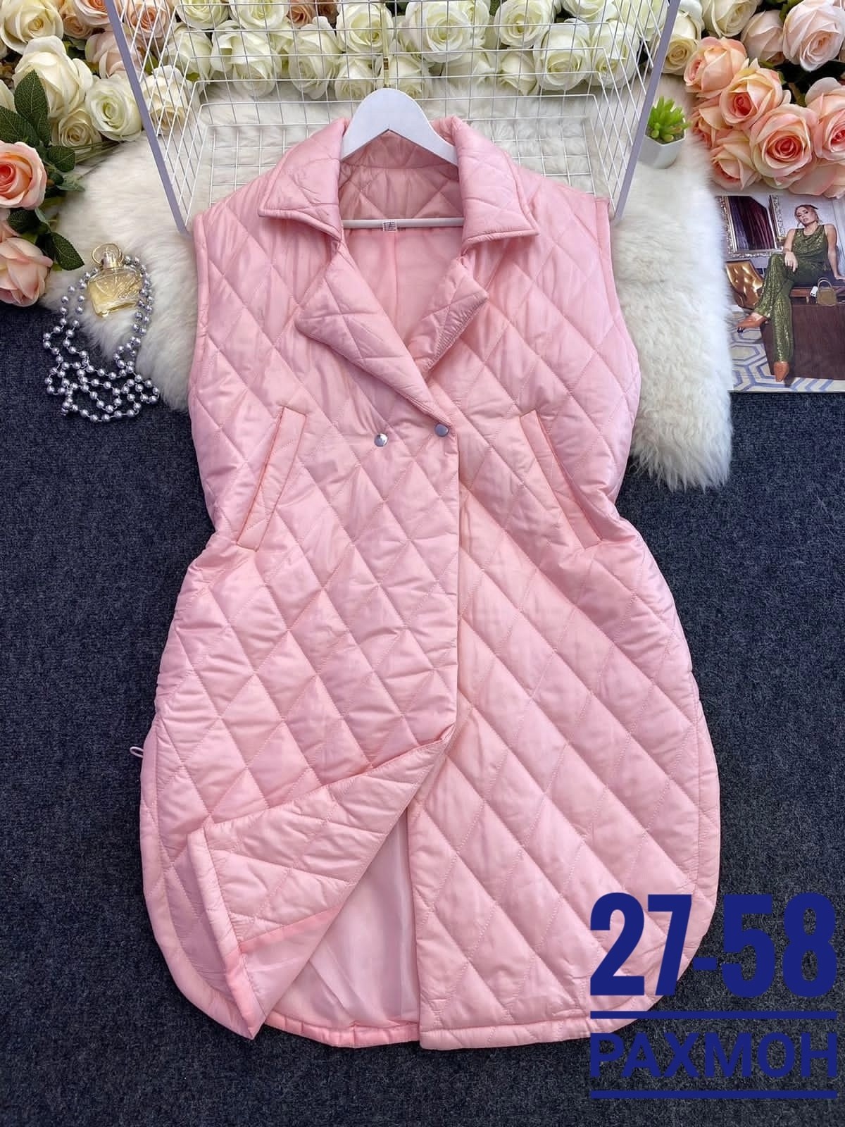 жилет удлиненный женский стеганый больших размеров,жилетка на синтепоне,длинная жилетка стеганная женская размер 56-58,жилет на синтепоне,жилетка женская