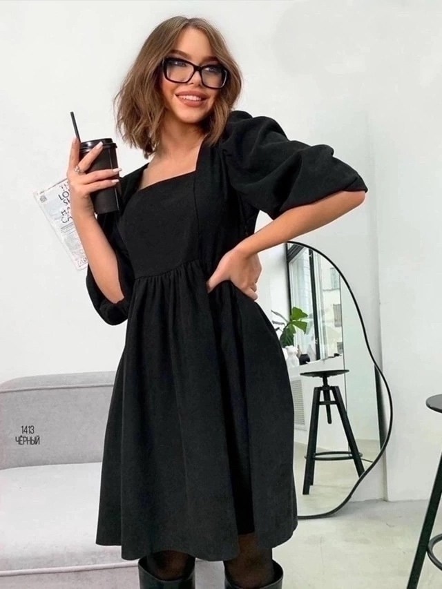 нарядное платье,платье черное,платье идеальное,платье короткое повседневное,черное платье женское