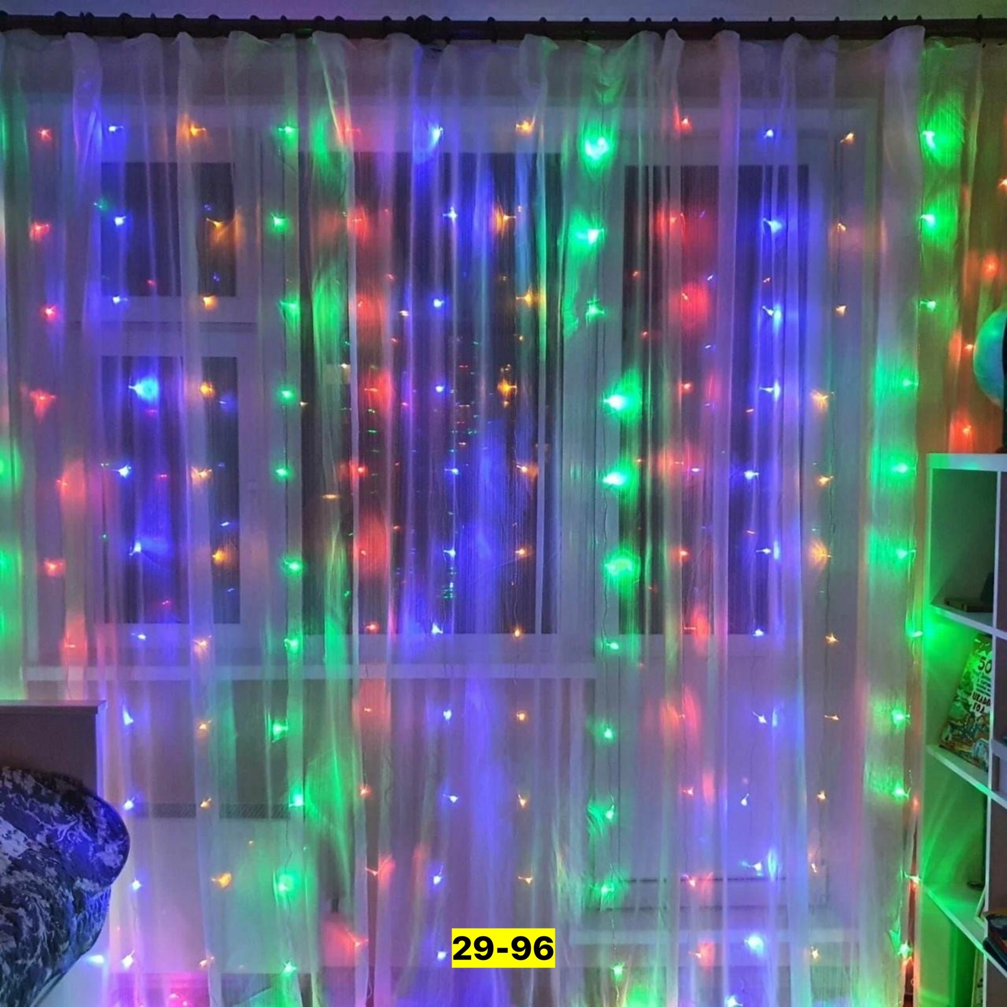 светодиодная гирлянда штора,гирлянда занавес 3х2 разноцветная,гирлянда штора,гирлянда штора 2х2 цветная,новогодняя светодиодная гирлянда штора занавес