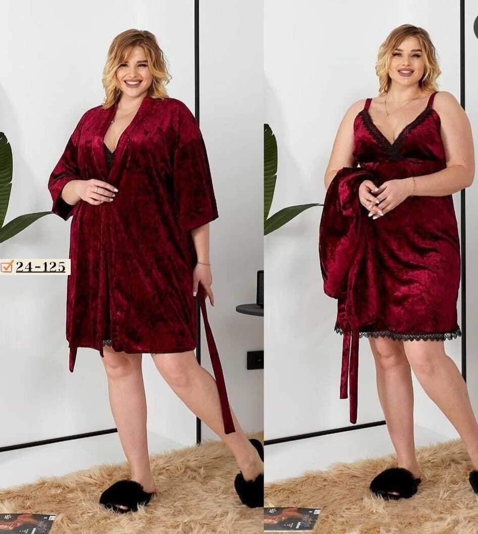 пеньюар с халатом,комплект с пеньюаром,комплект халат сорочка,комплект с халатом,халат домашний большие размеры