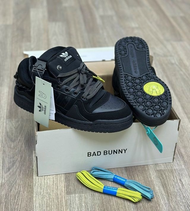 кроссовки adidas,мужские кроссовки adidas,черные кроссовки adidas,adidas forum low black,adidas forum bad bunny
