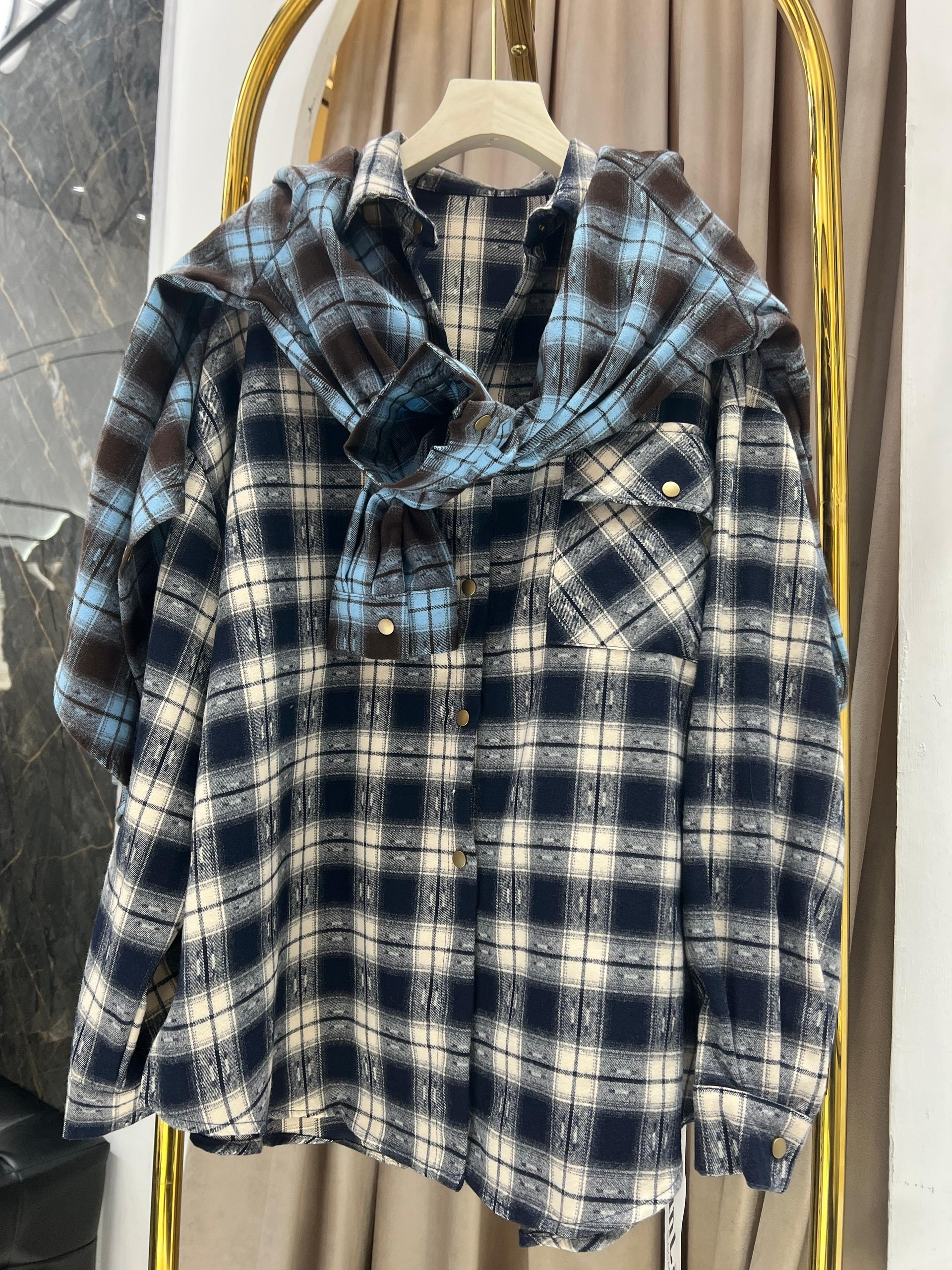 рубашка теплая в клетку оверсайз,рубашка в клетку женская koton,рубашка женская,теплая рубашка,рубашка женская в клетку