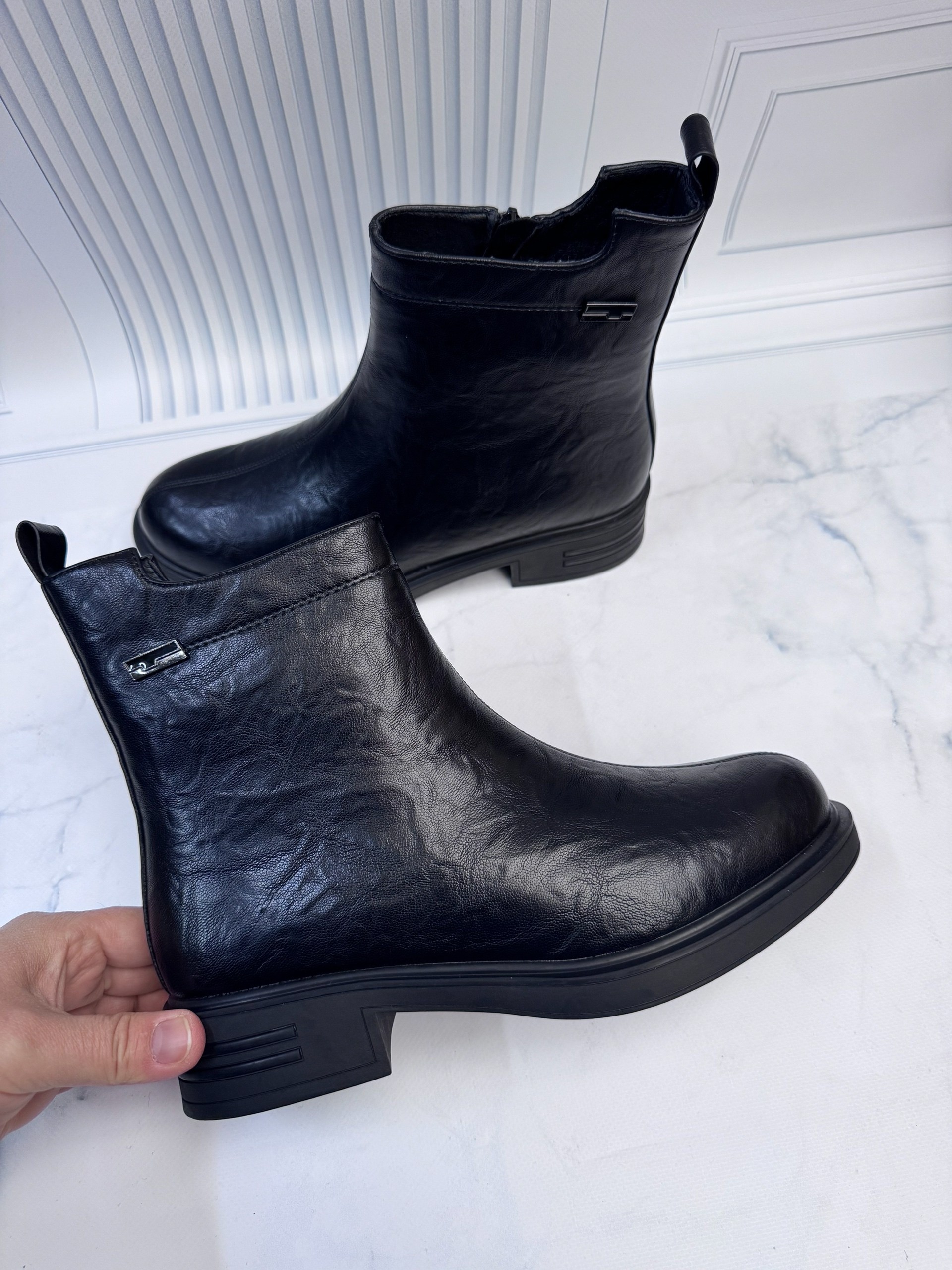 , женская,женские полусапожки,ботинки челси, кожаная