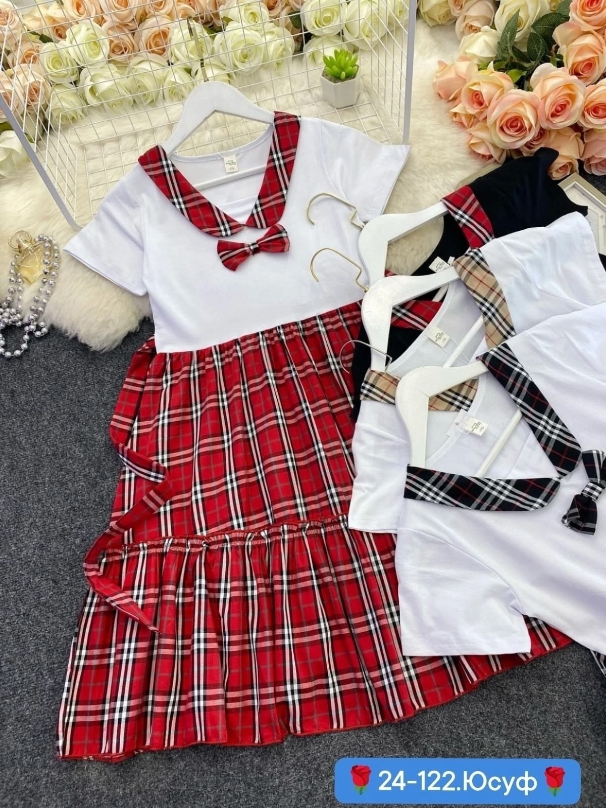 платье красное в клетку детское,клетчатое платье для девочки,платье в клетку,платье для девочек,платье для девочки красное