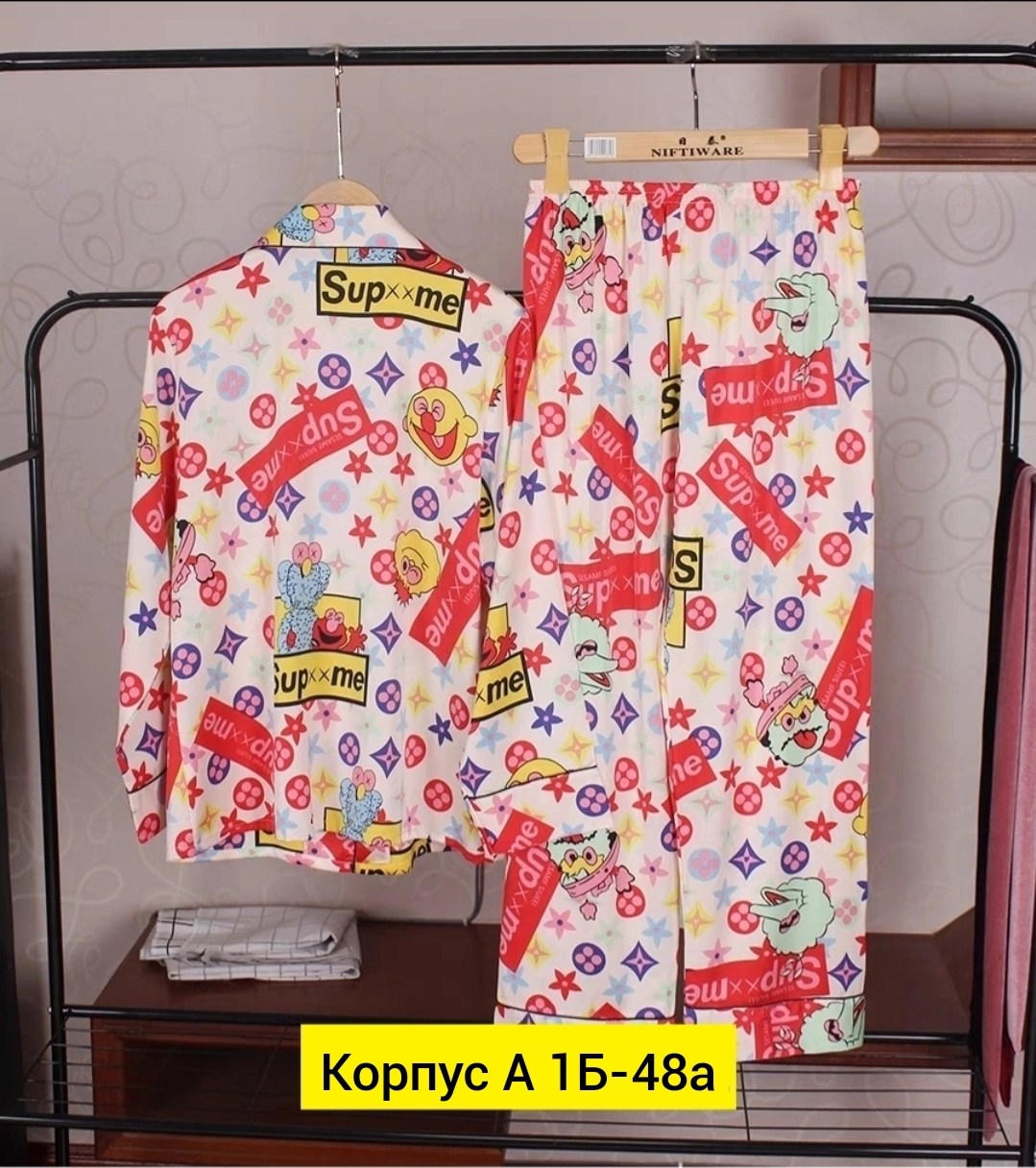 пижама шелк,пижама с принтом,халат пижама,одежда для дома,пижаме