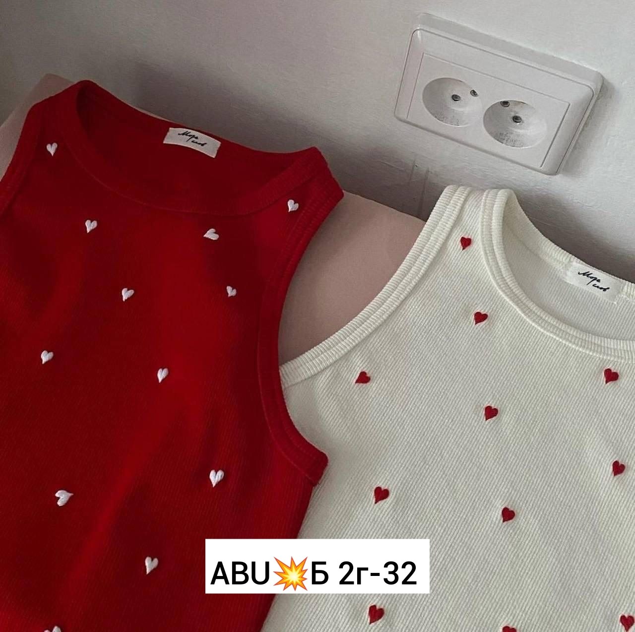 топ с сердечками, ,футболки и майки,женские футболки,майка топ