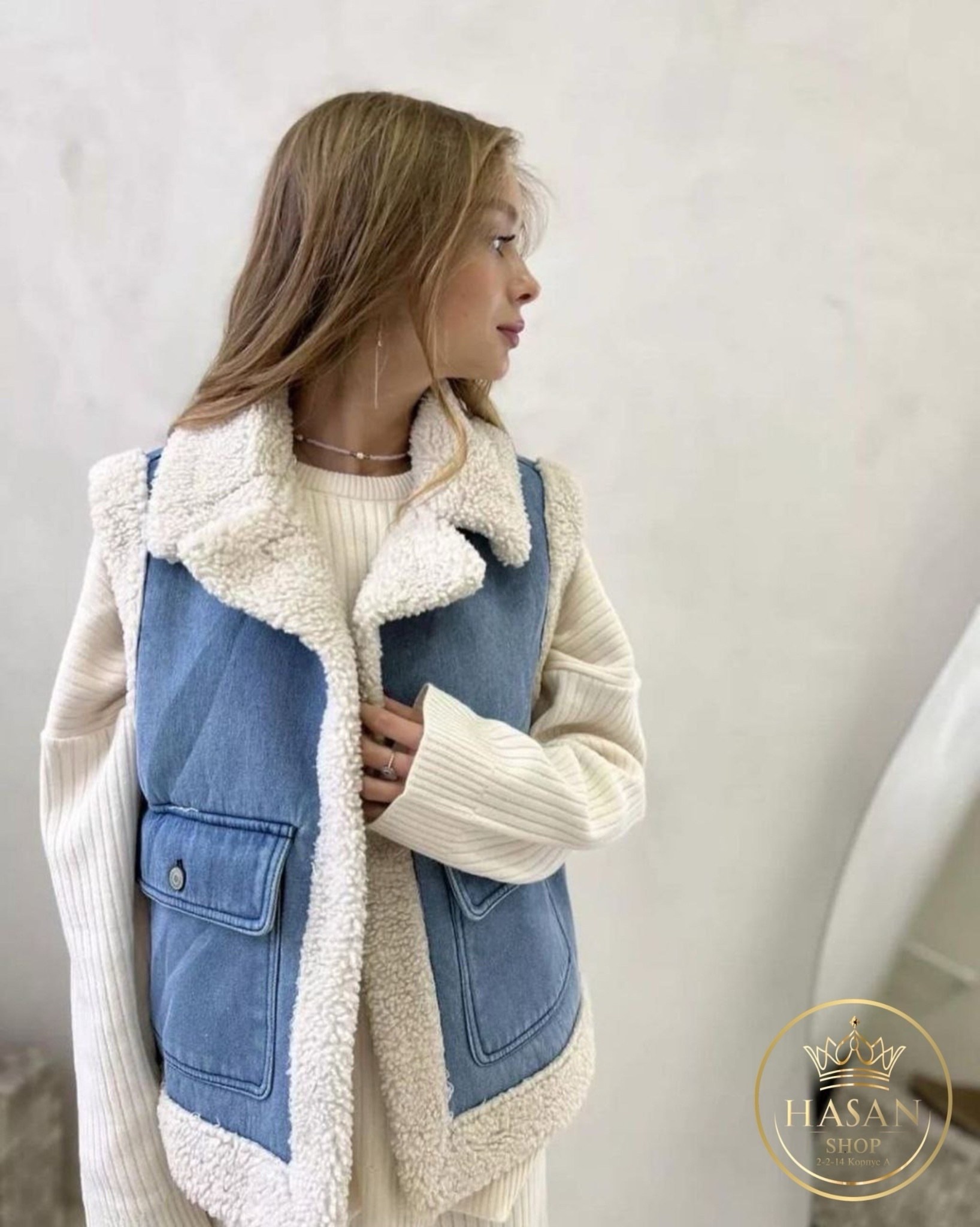 жилетка джинсовая,жилет на меху,жилет женский джинсовый,жилетка авиатор,джинсовый жилет