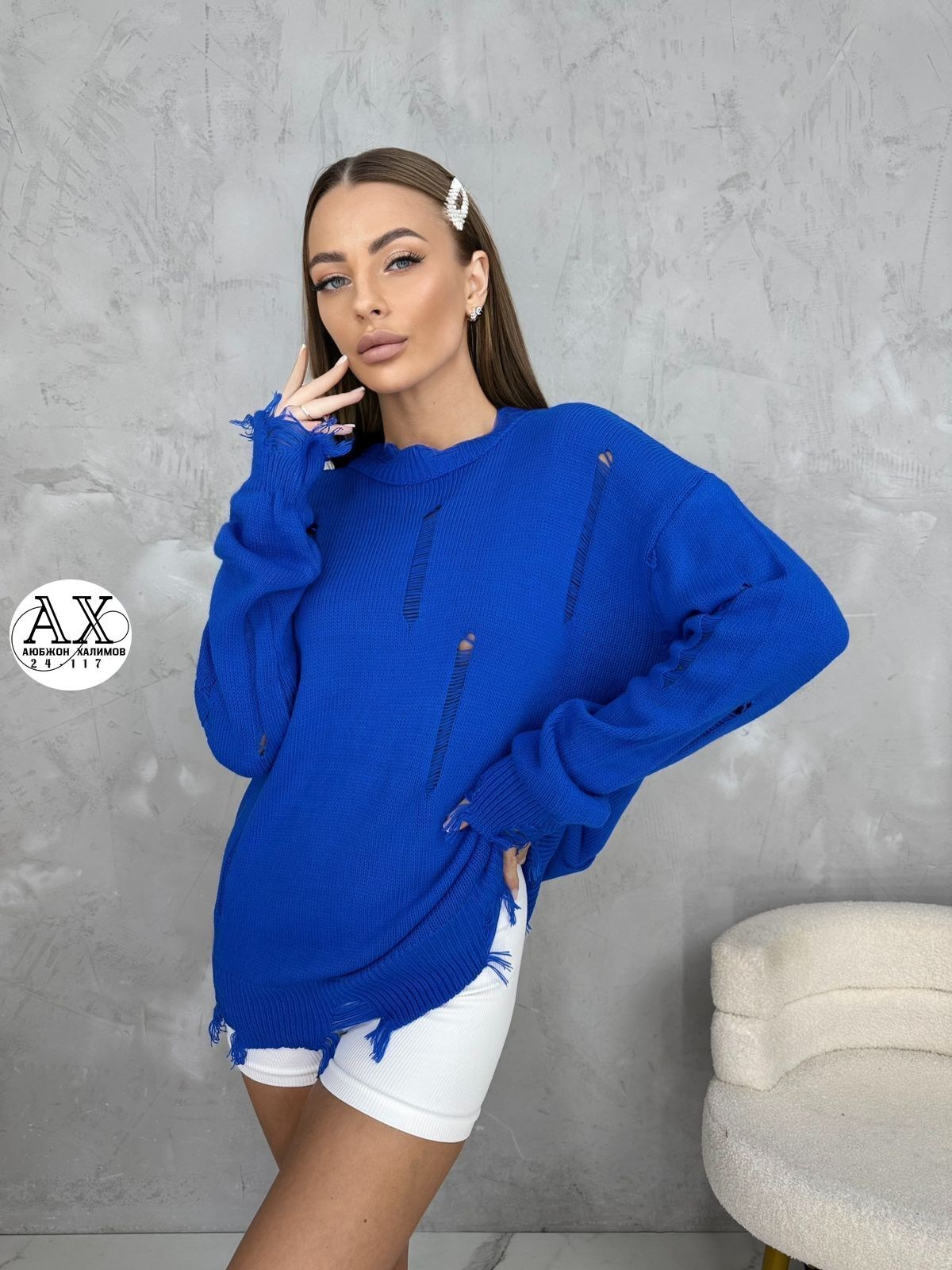 свитера туники,женские кофты,вязаная туника,модные свитера,свитер рваный оверсайз