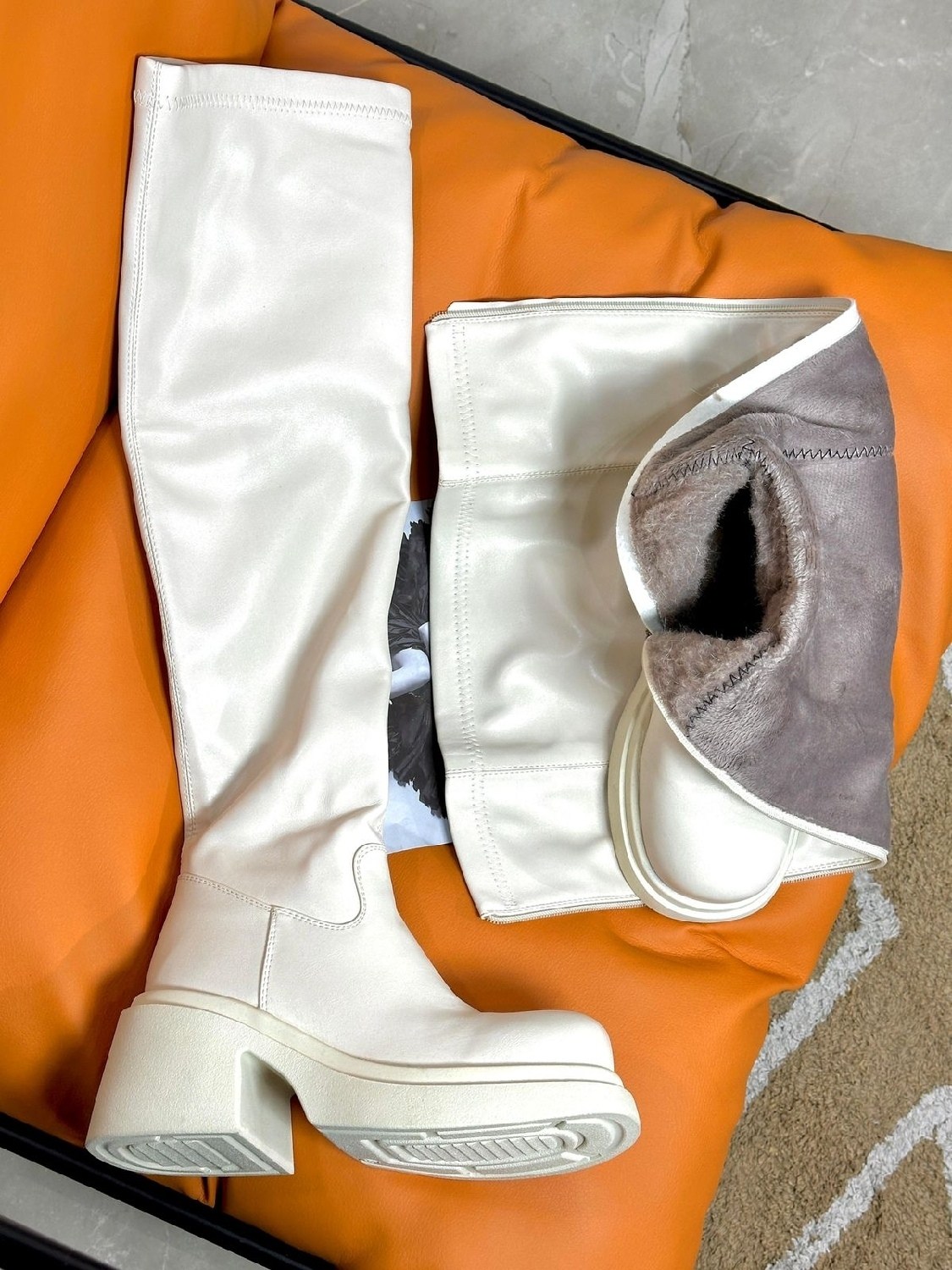 ботфорты бежевые,ботфорты женские,женские сапоги,сапоги ботфорты,демисезонные ботфорты