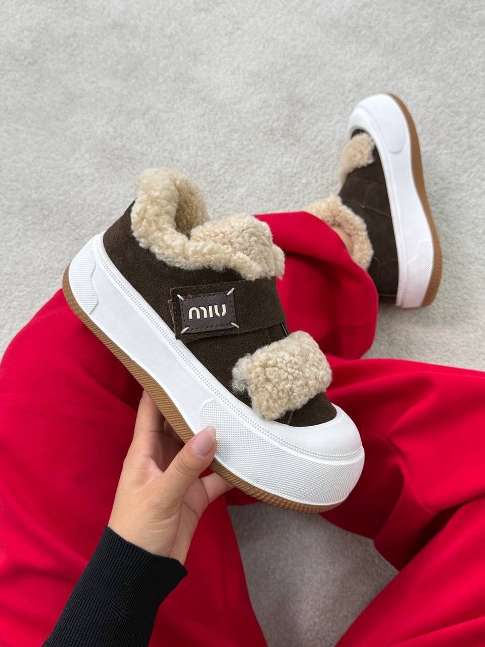 , женская,кеды miu miu,повседневная ,зимняя