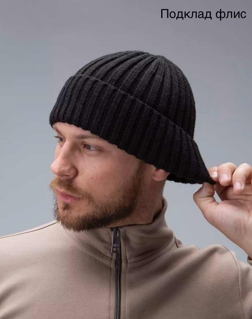 шапка бини,мужская шапка,шапка бини мужская,чёрная шапка,шапка бини черная