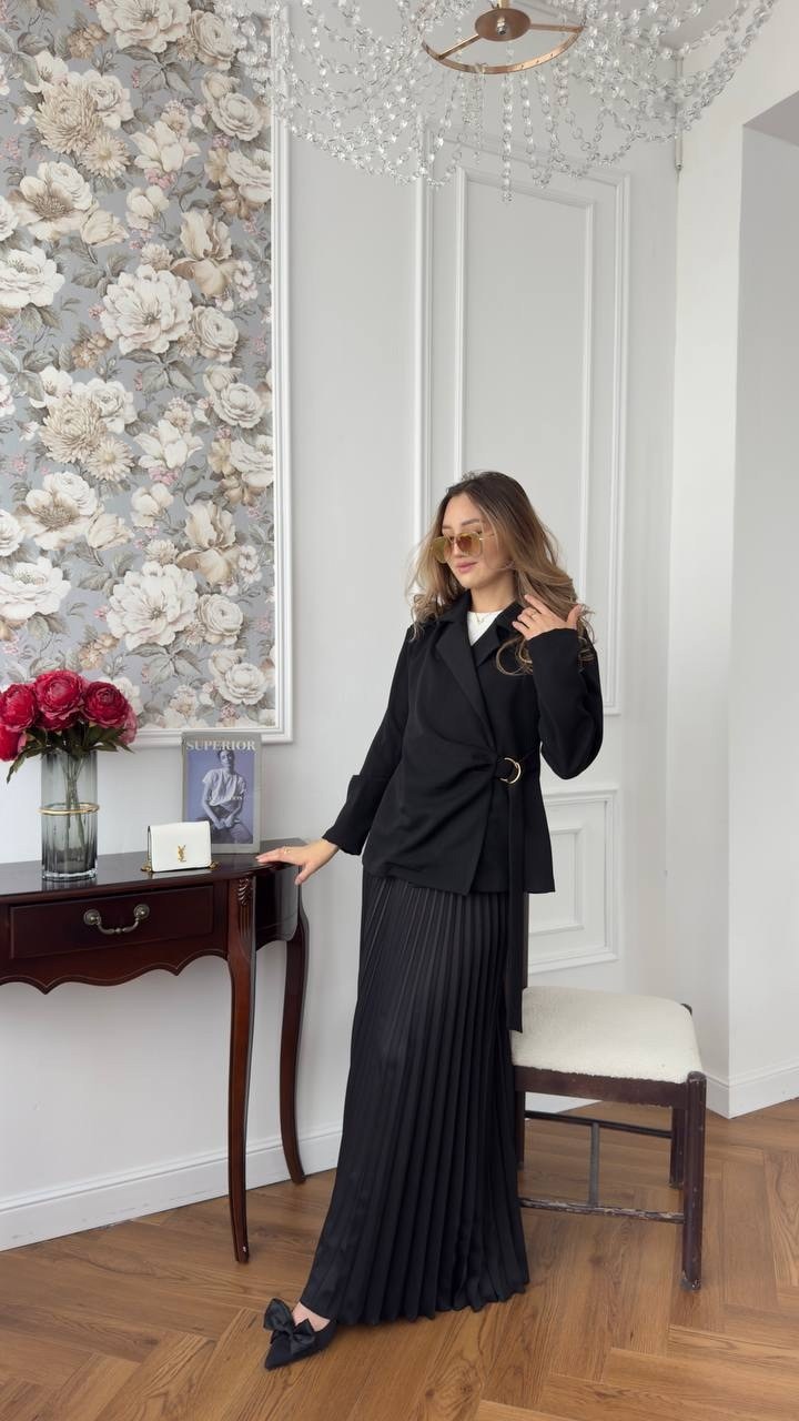 юбка плиссе,костюмы женские с юбкой,черная плиссированная юбка,длинная юбка