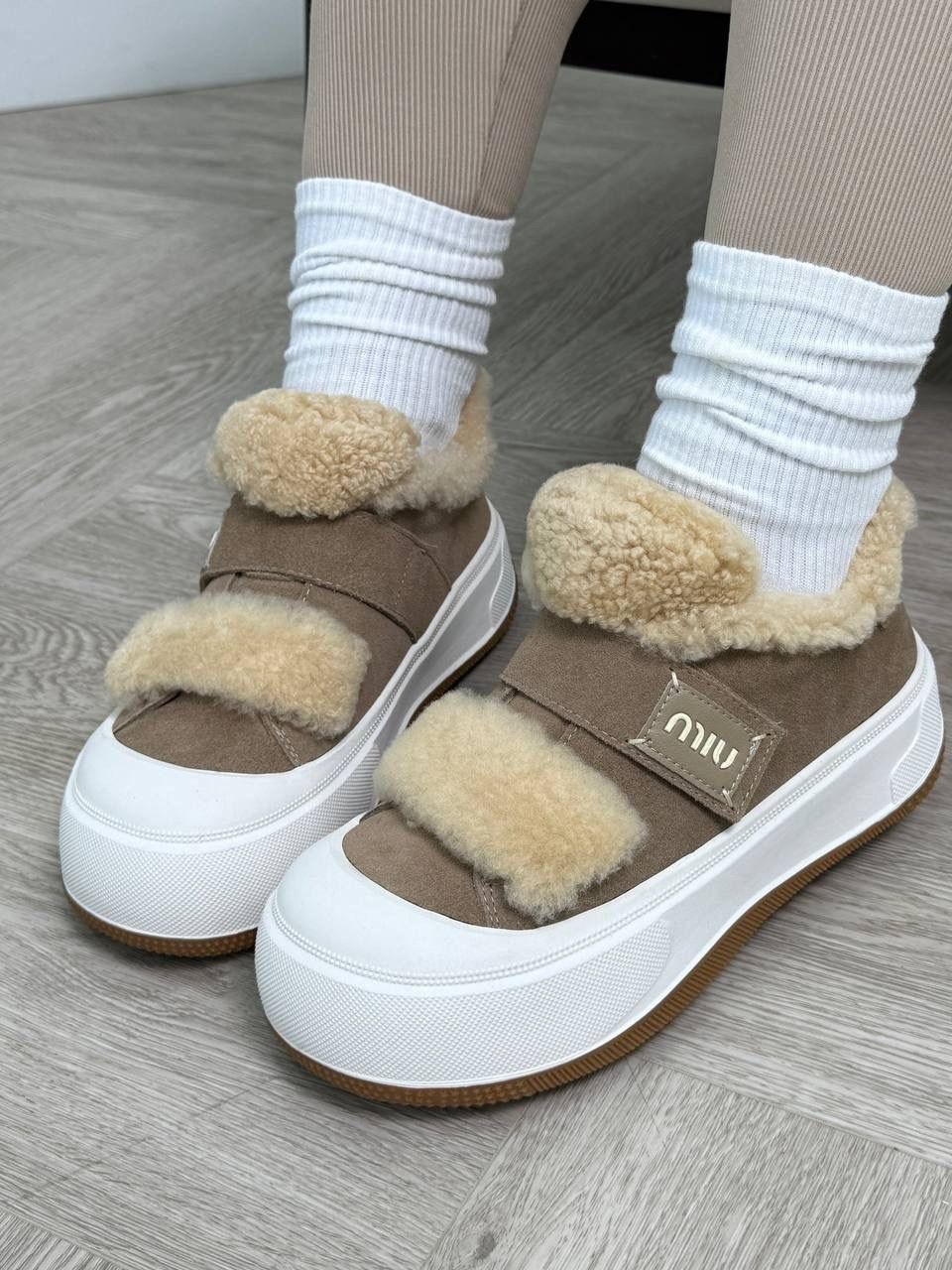 , женская,кеды miu miu,повседневная ,зимняя