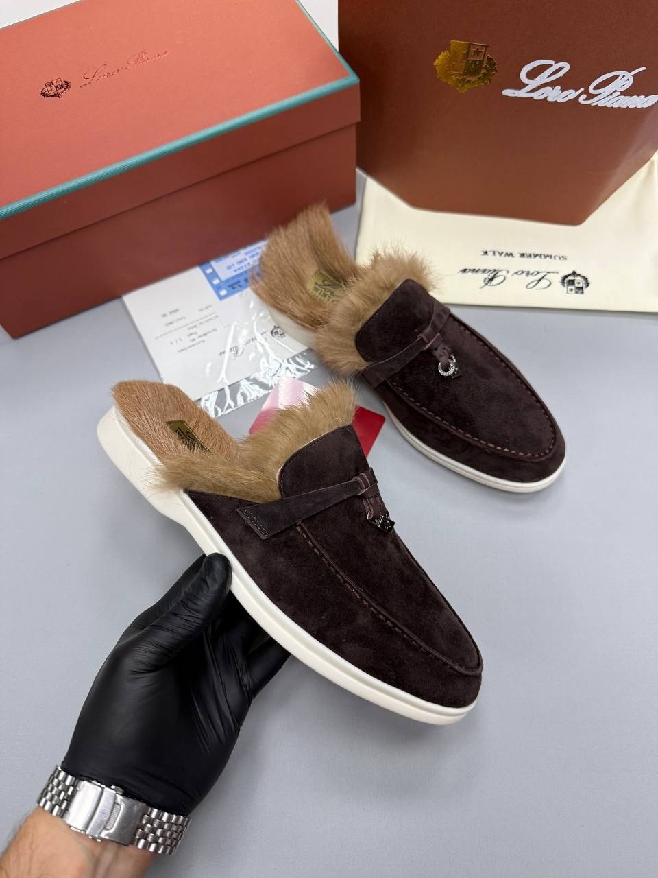 женские лоферы loro piana,лоферы loro piana,,замшевые лоферы loro piana,лоферы на меху