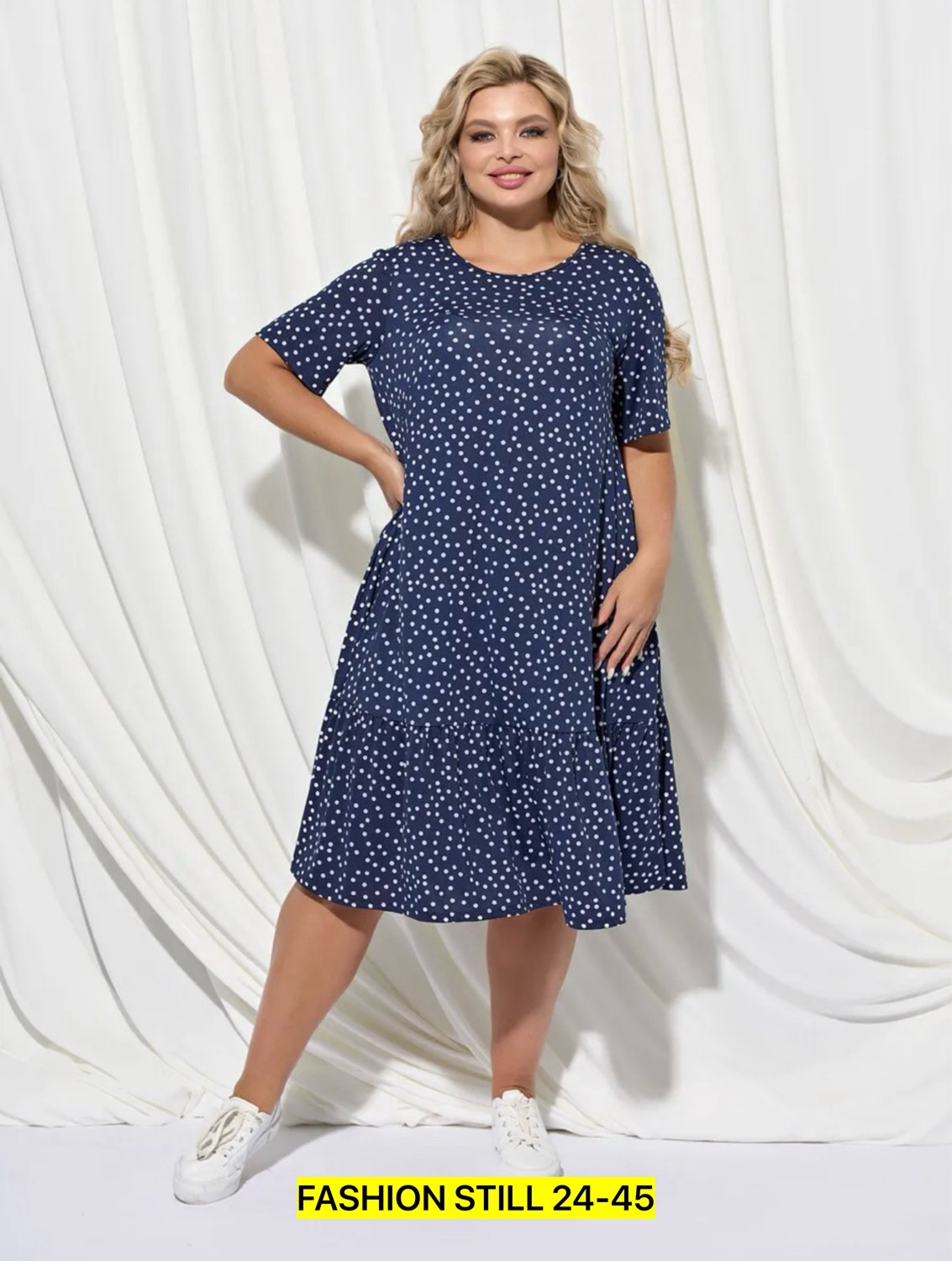 женские платья больших размеров,платье большие размеры,платье,платье в горошек для полных,платье для полной женщины