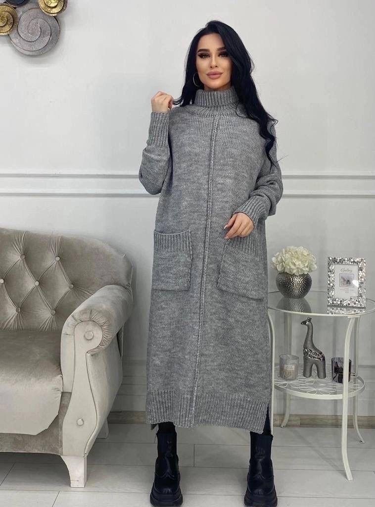 трикотажное платье оверсайз,трикотажное платье теплое,платье вязаное,вязаное платье теплое,трикотажное платье туника
