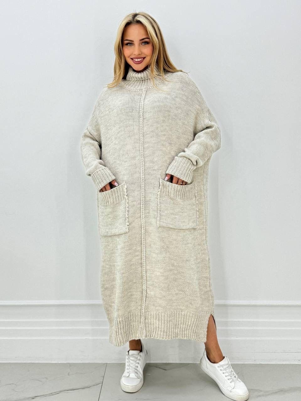 трикотажное платье оверсайз,трикотажное платье теплое,платье вязаное,вязаное платье теплое,трикотажное платье туника