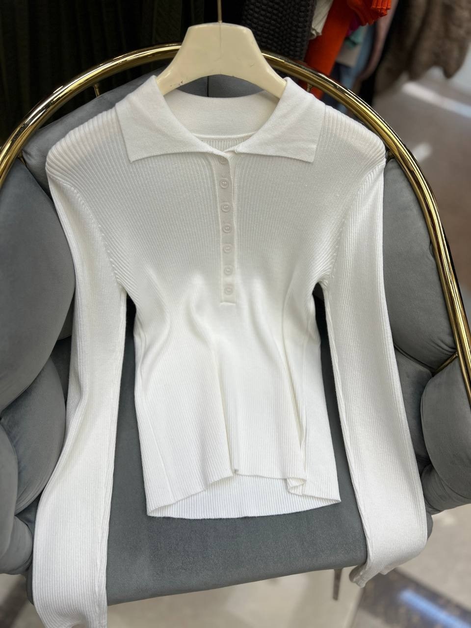 кофта женская,бежевый джемпер,женский джемпер,кофта с воротником,трикотажная кофта